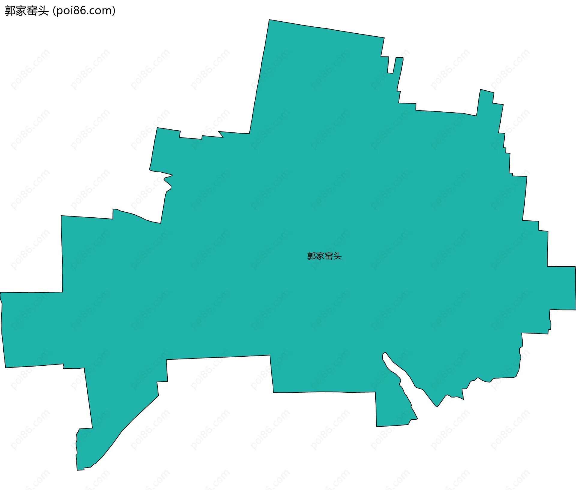 郭家窑头边界地图