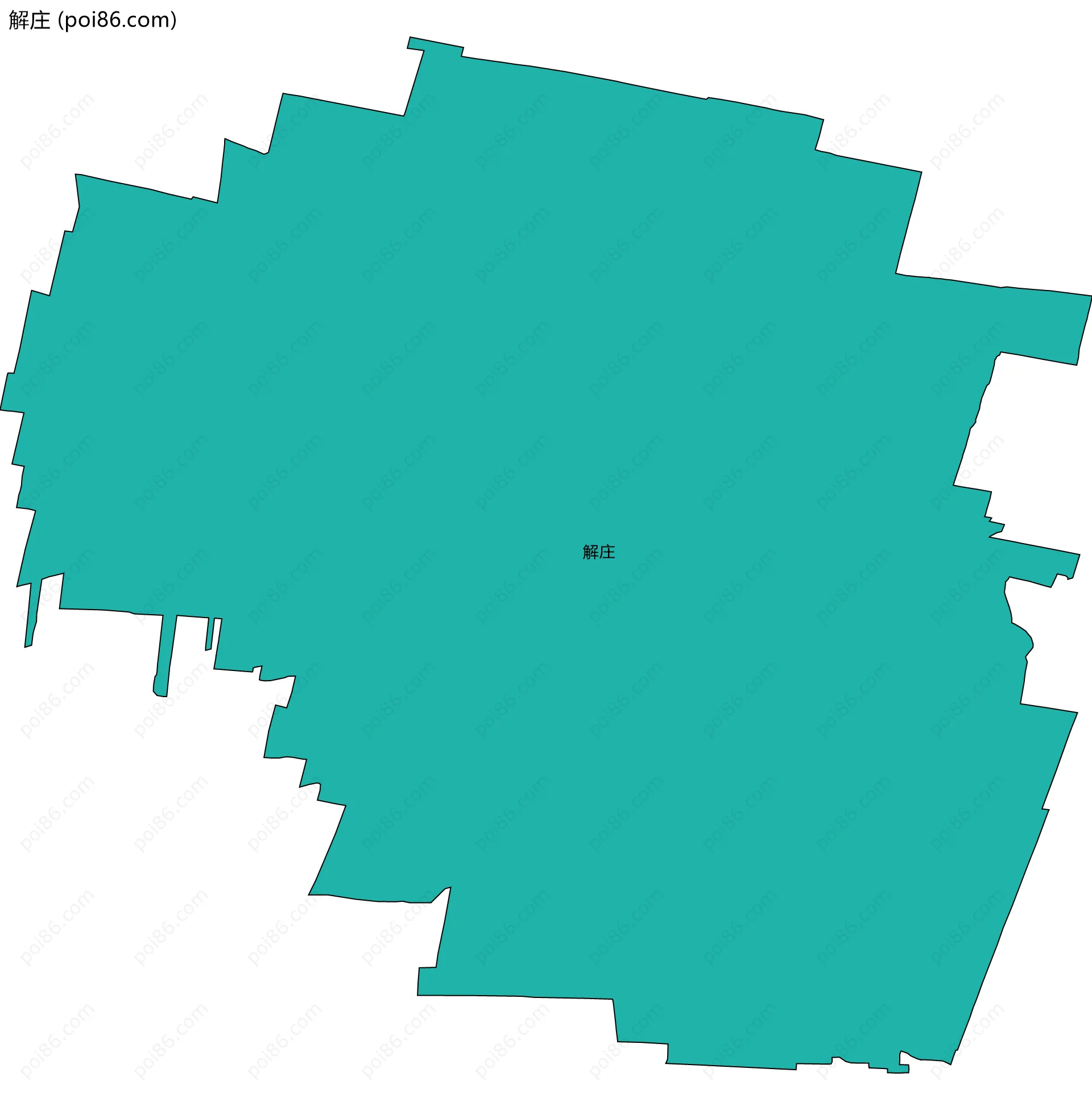 解庄边界地图