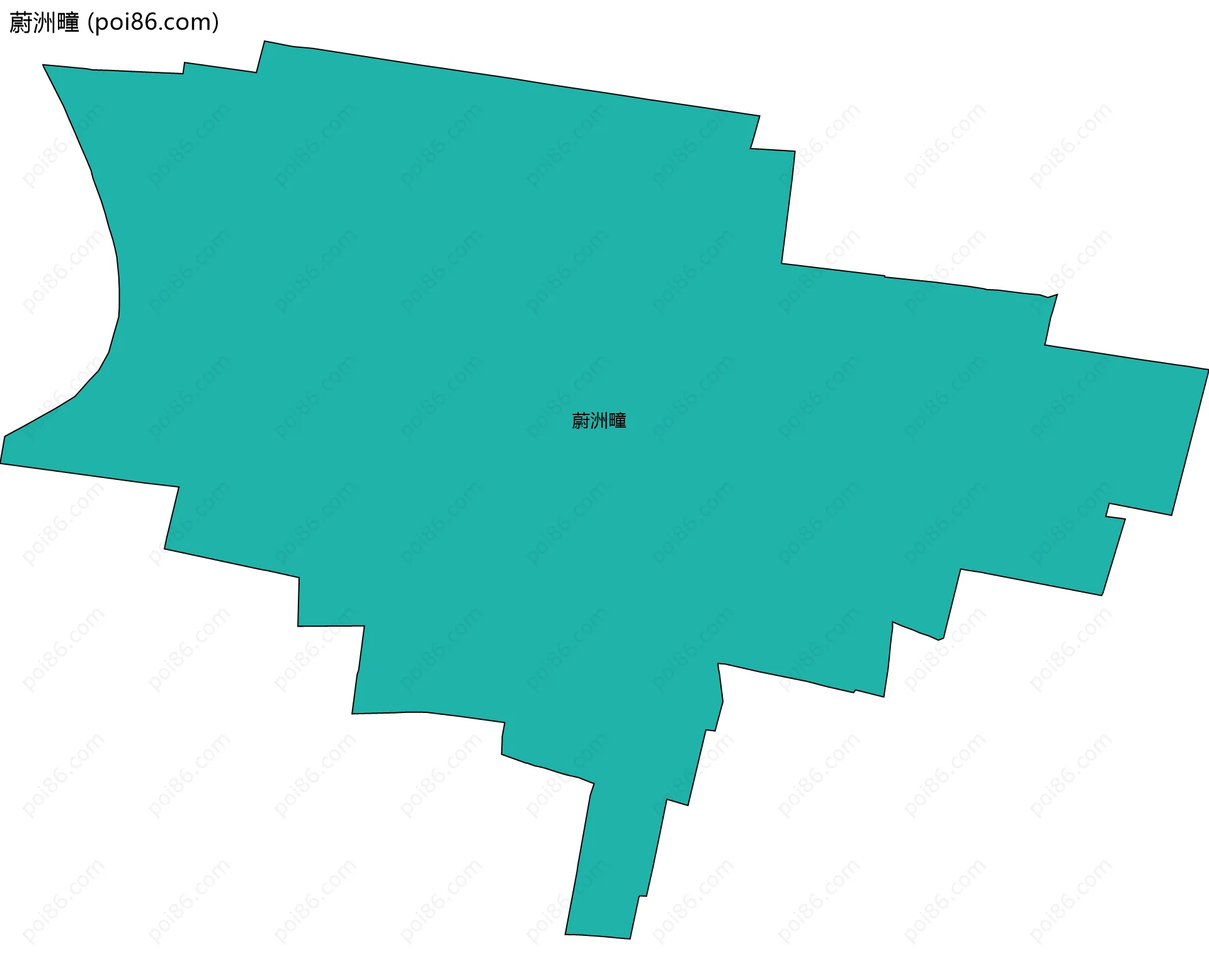 蔚洲疃边界地图