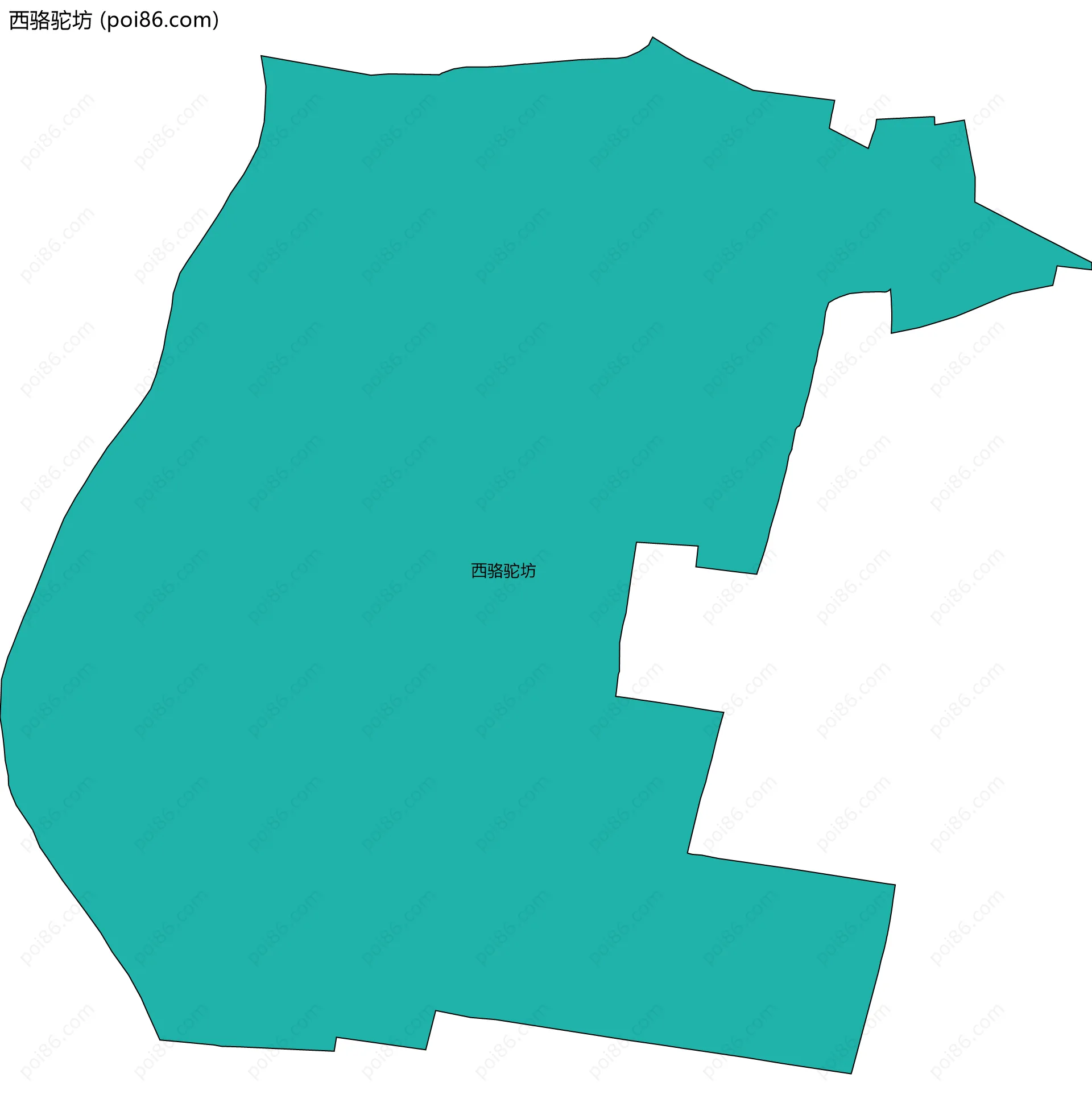 西骆驼坊边界地图