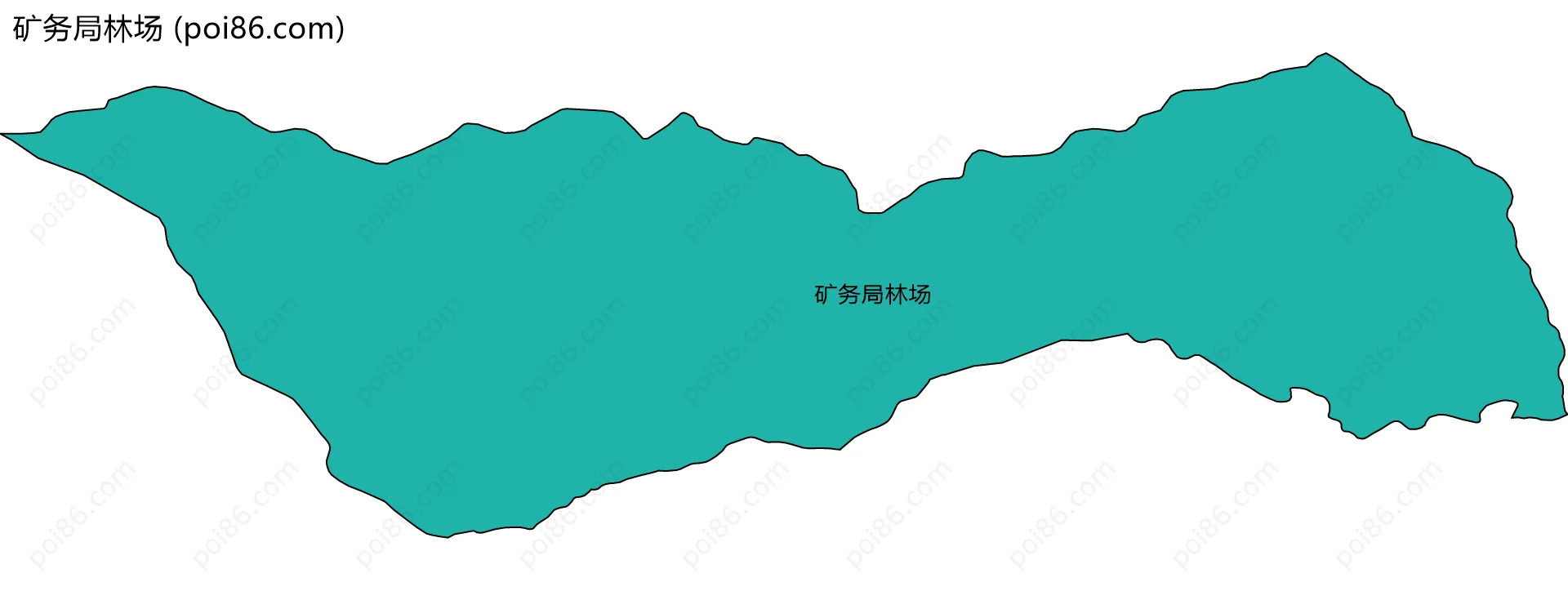矿务局林场边界地图