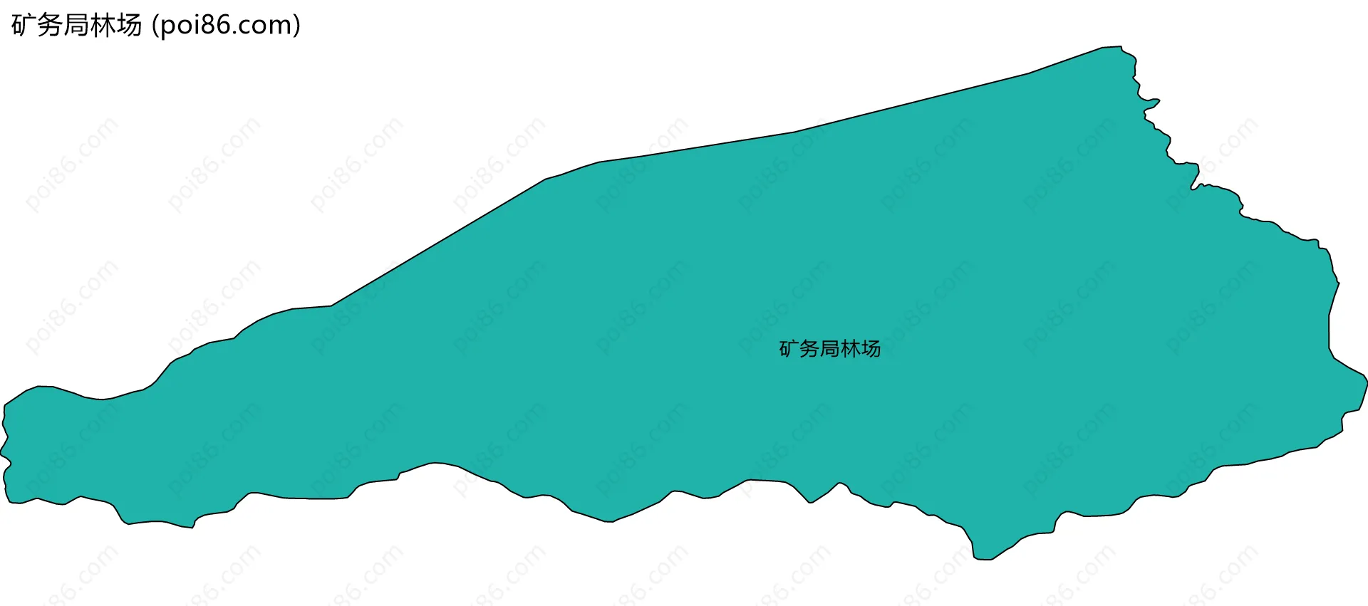 矿务局林场边界地图