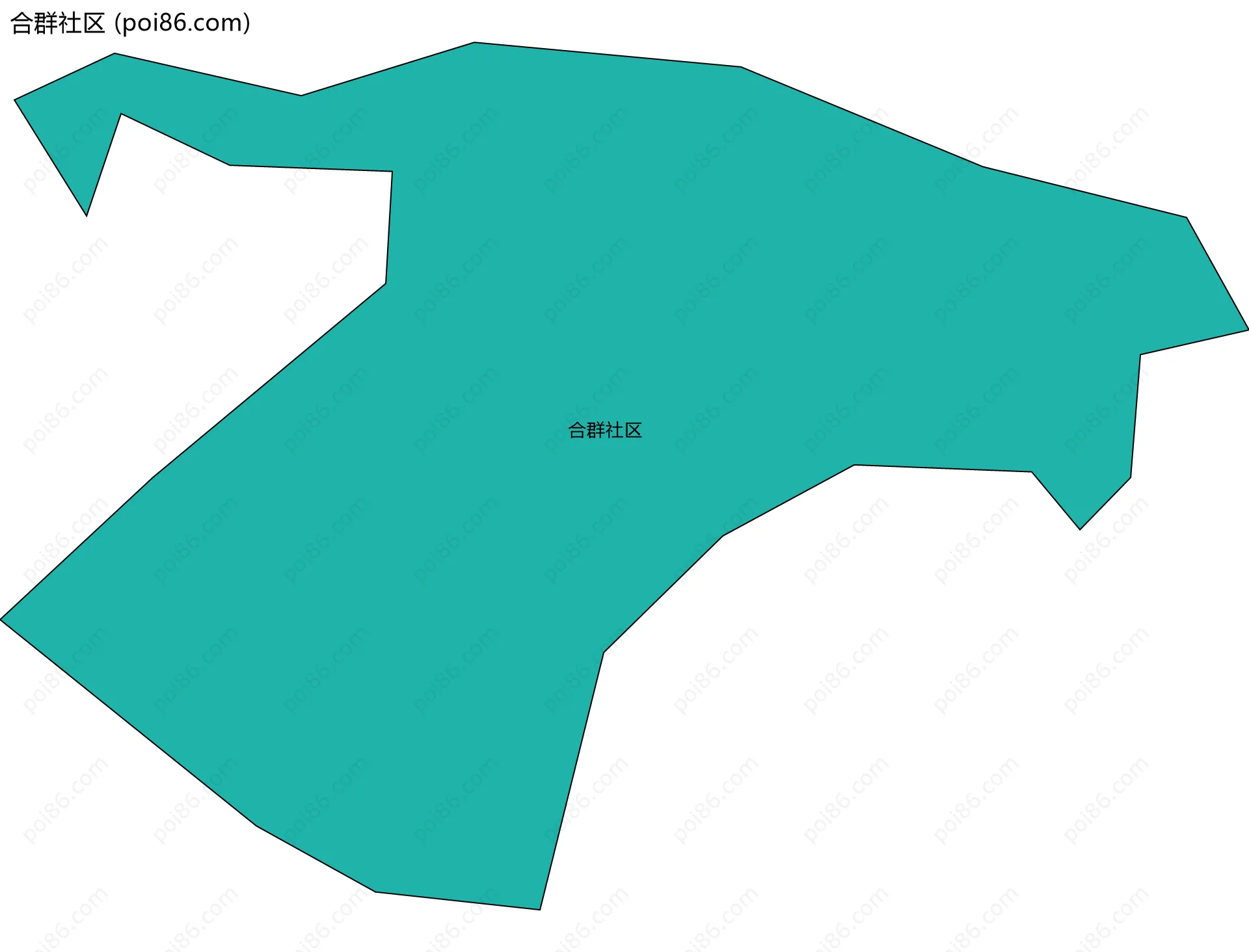 合群社区边界地图
