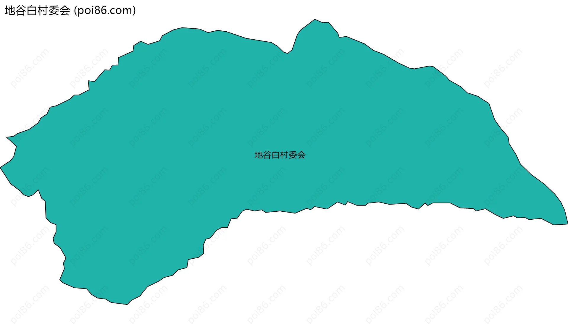 地谷白村委会边界地图
