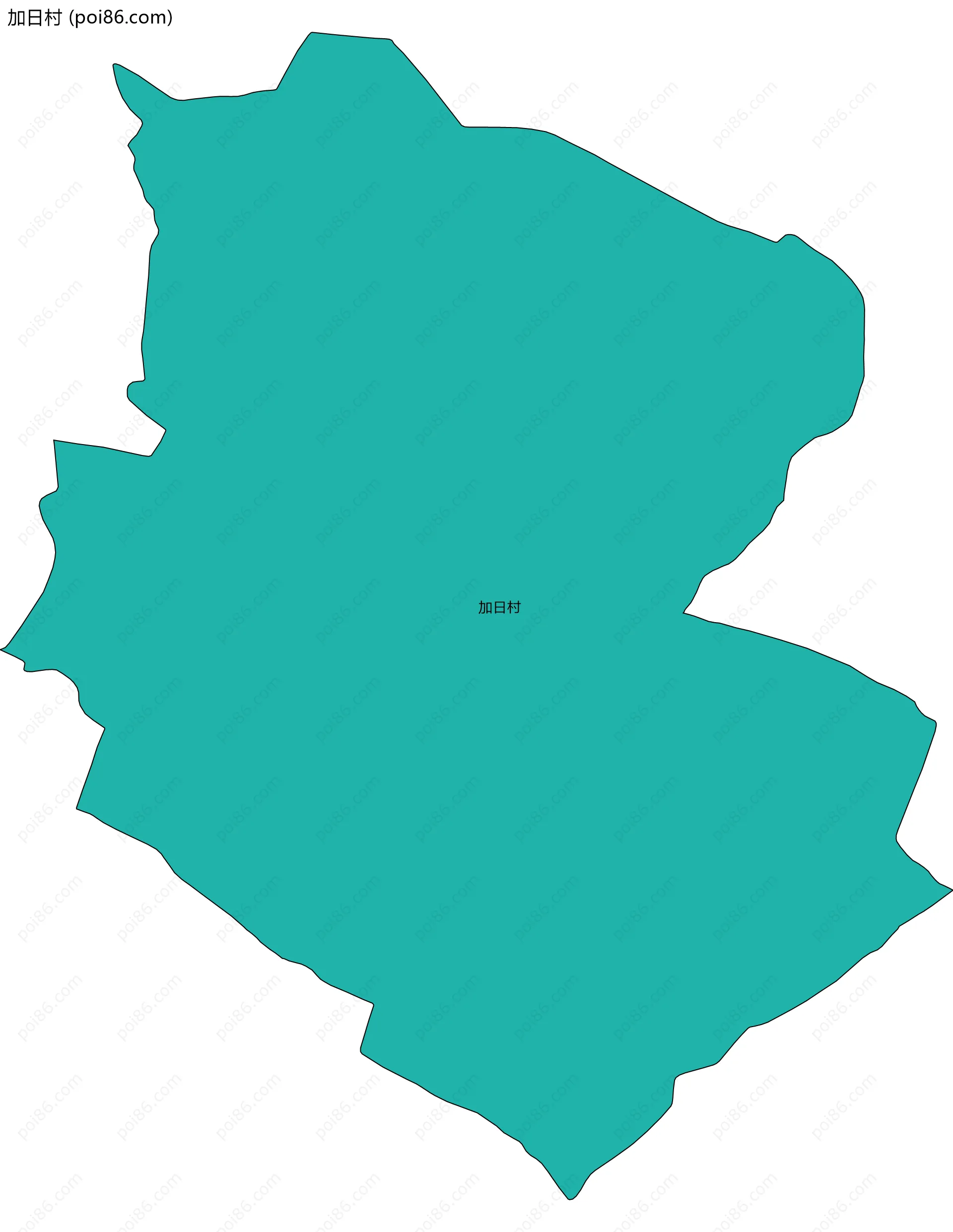 加日村边界地图