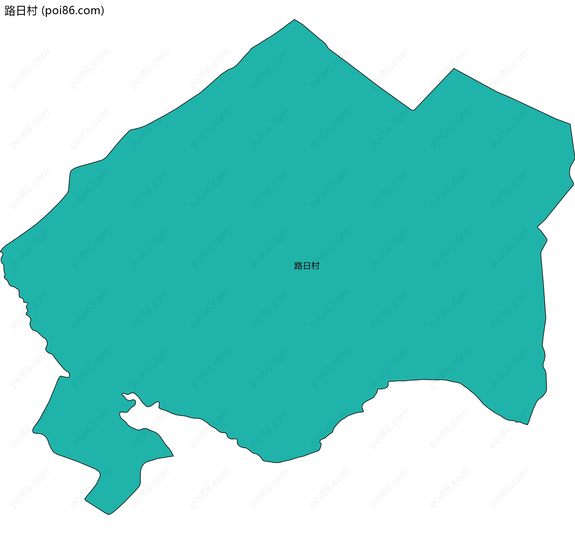 路日村边界地图