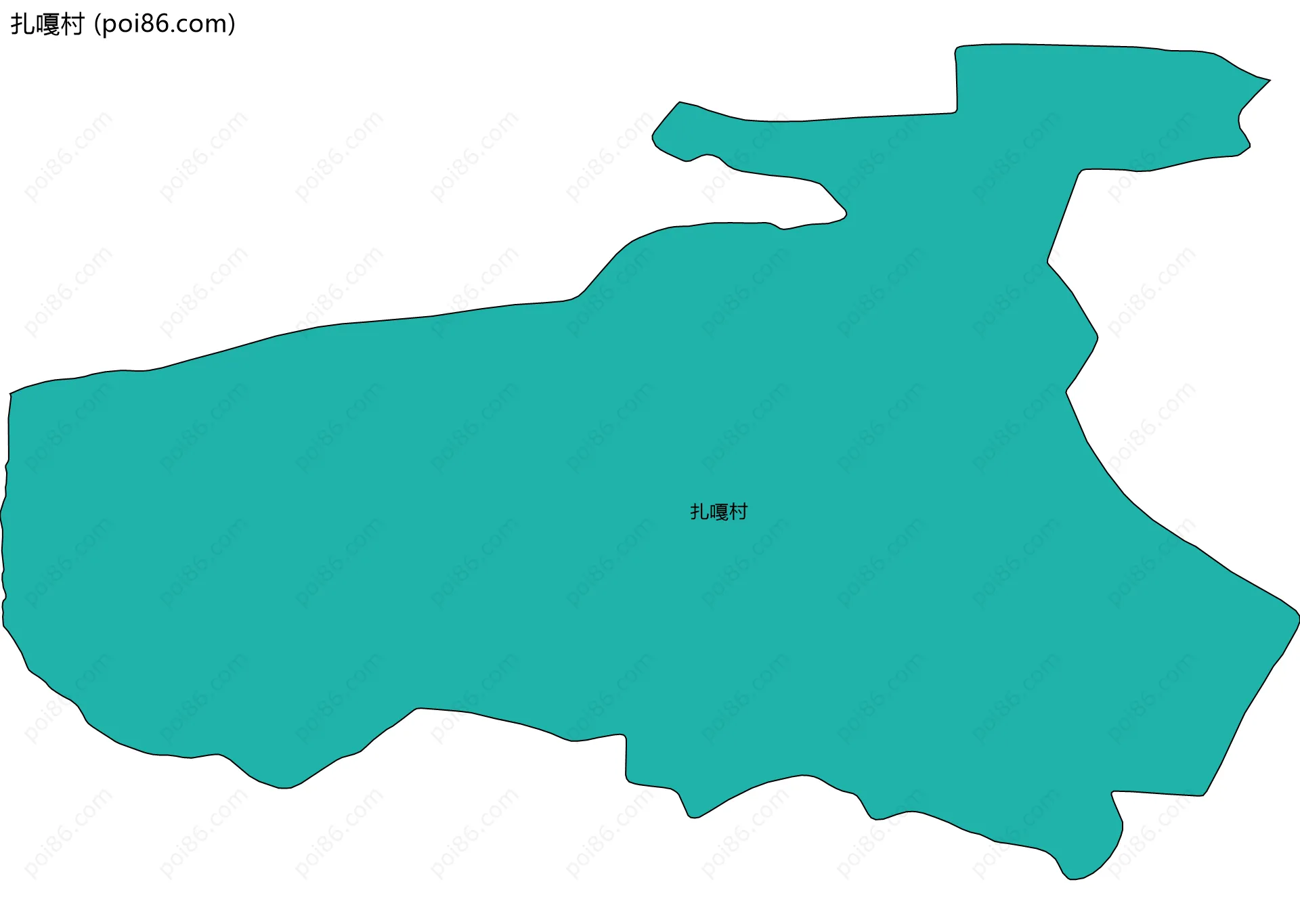扎嘎村边界地图