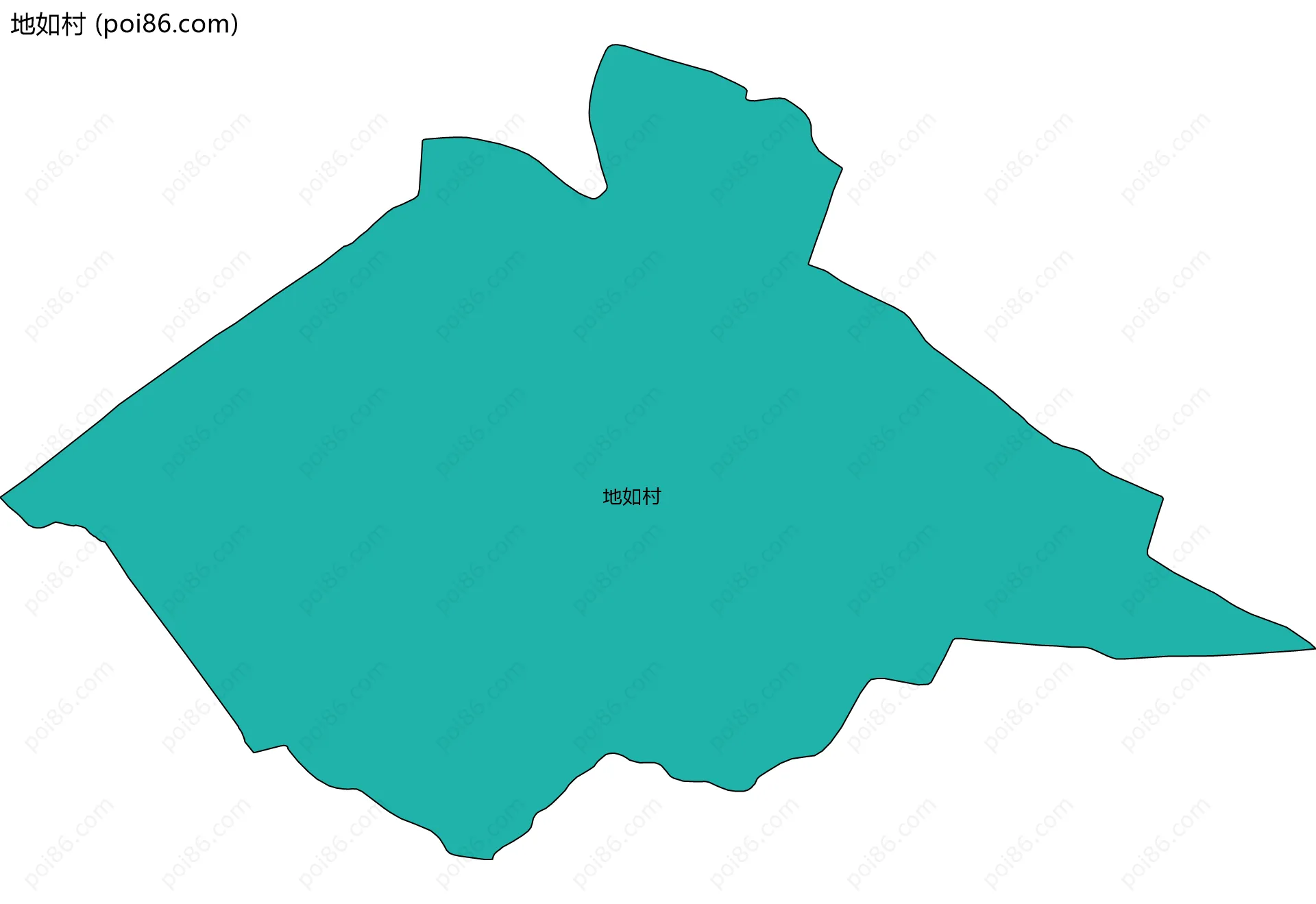 地如村边界地图