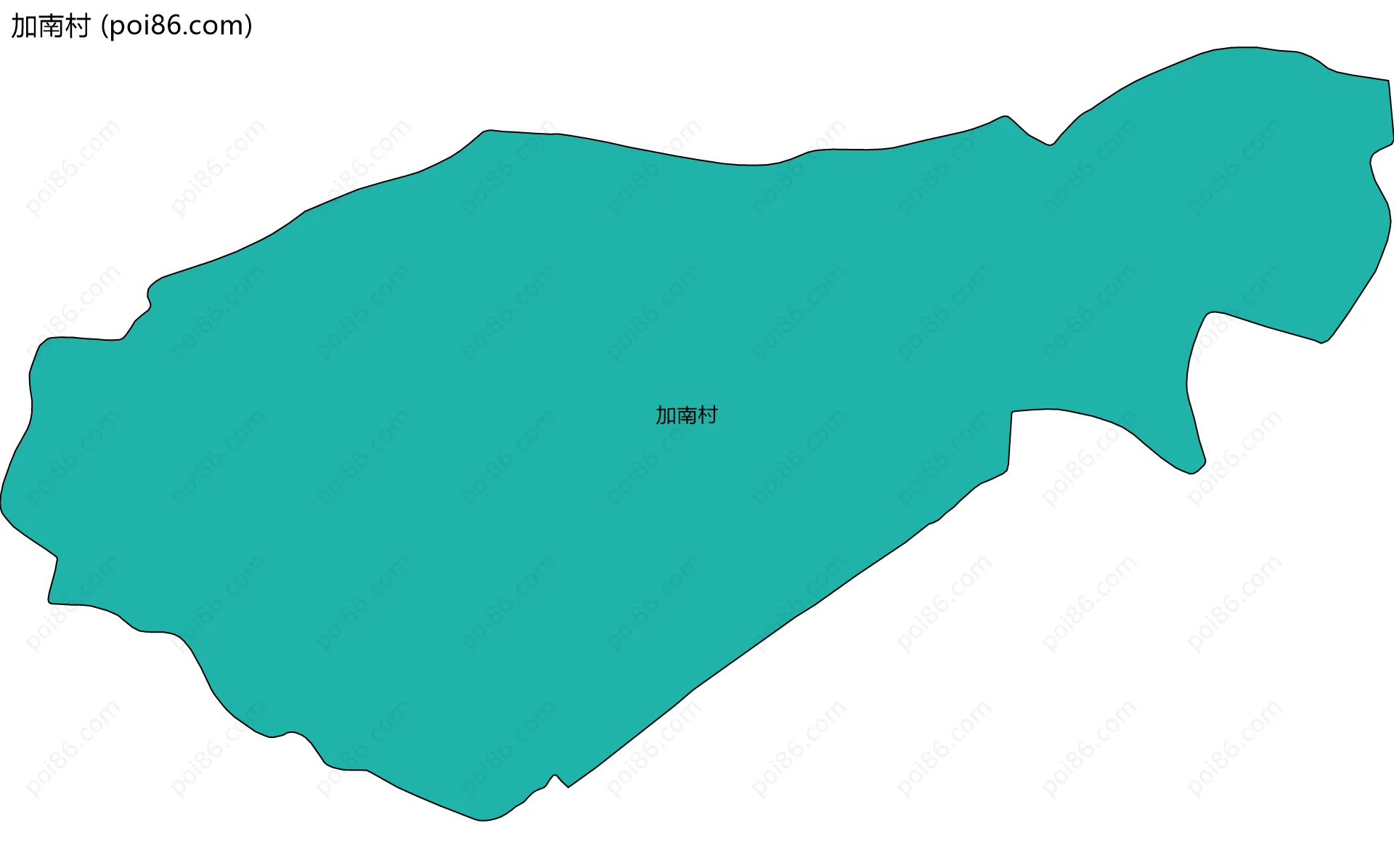 加南村边界地图