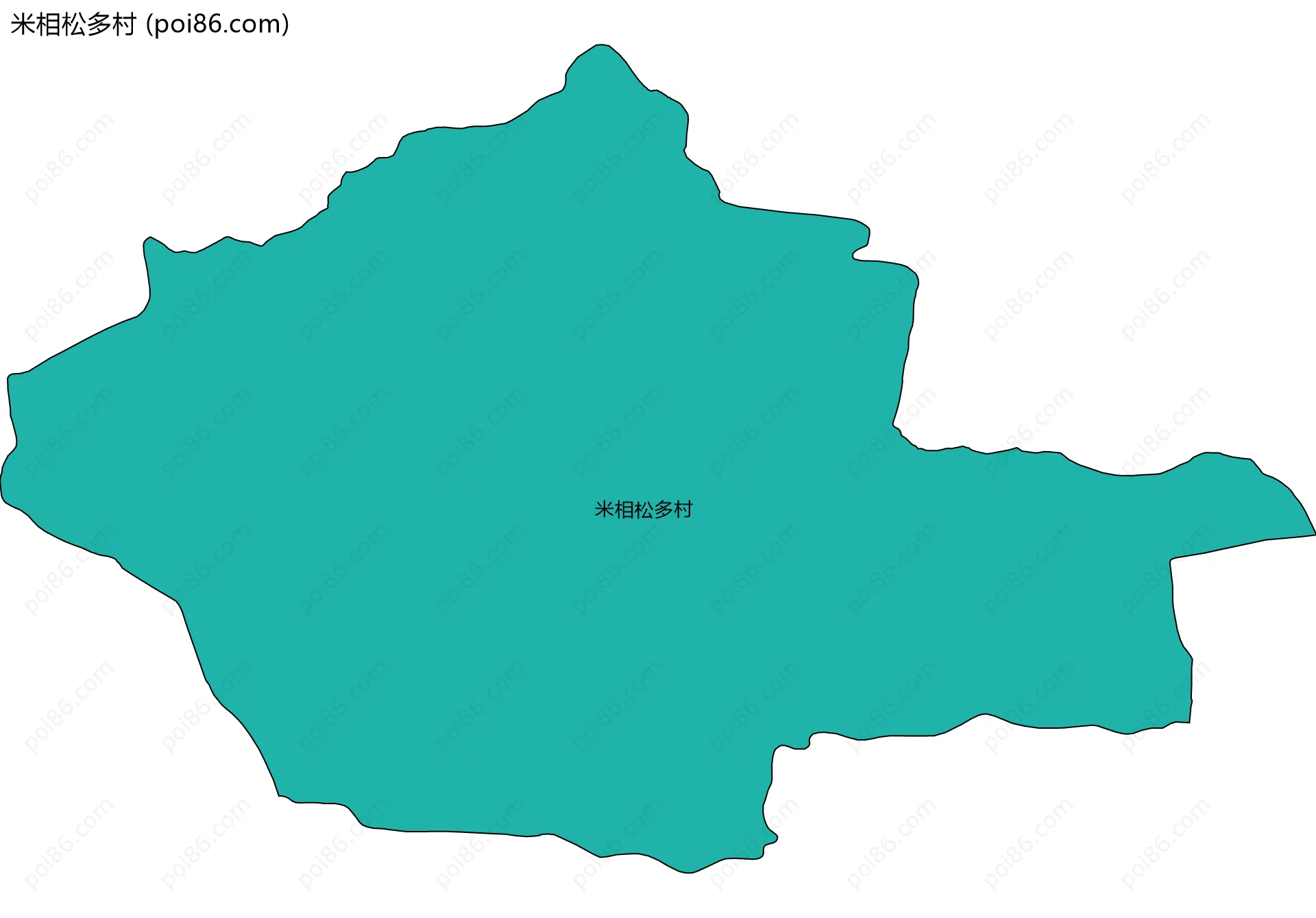 米相松多村边界地图