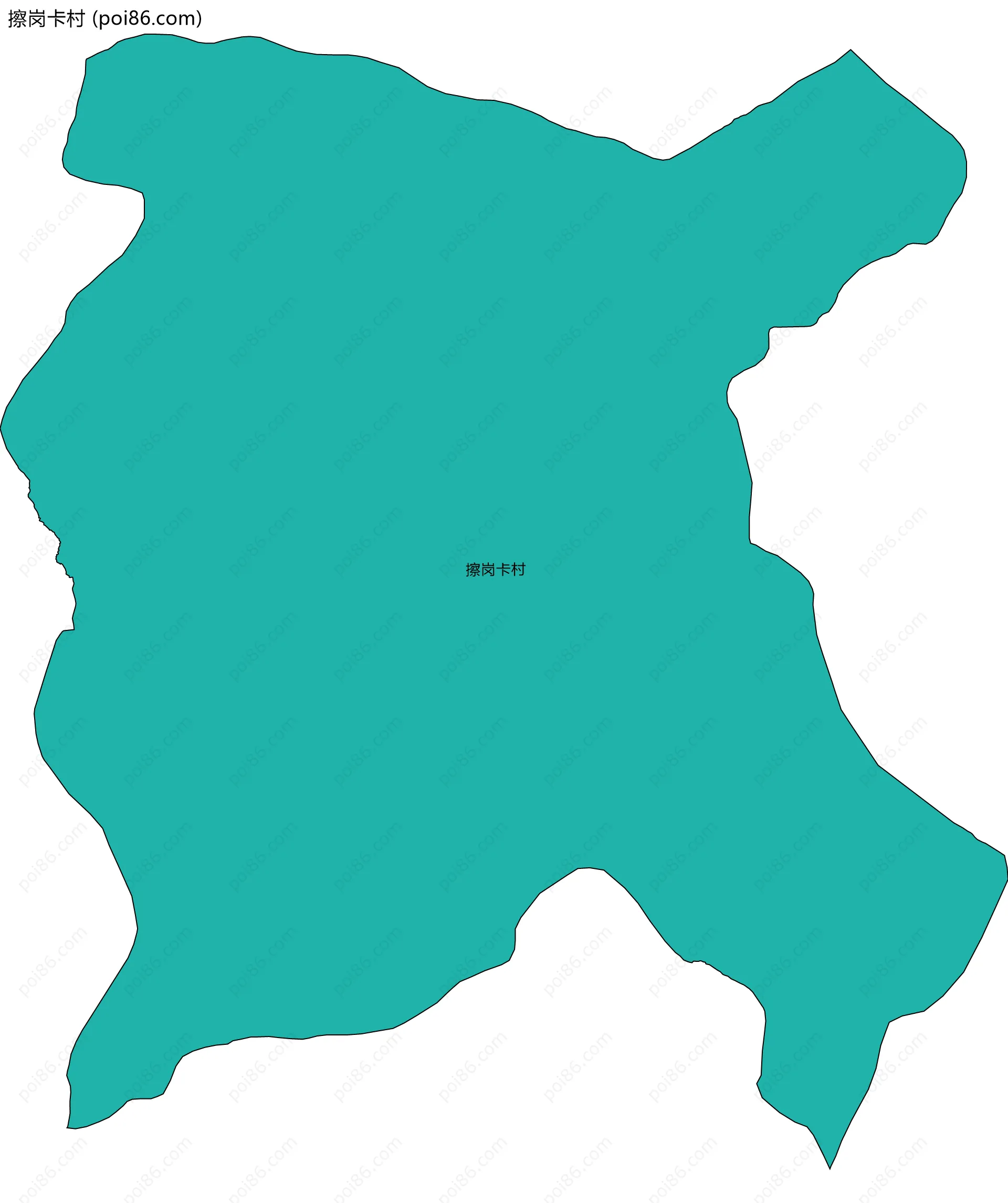 擦岗卡村边界地图