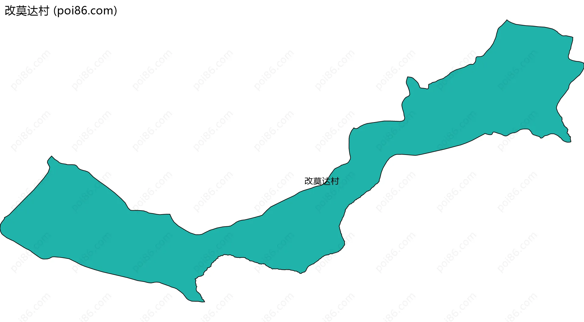 改莫达村边界地图