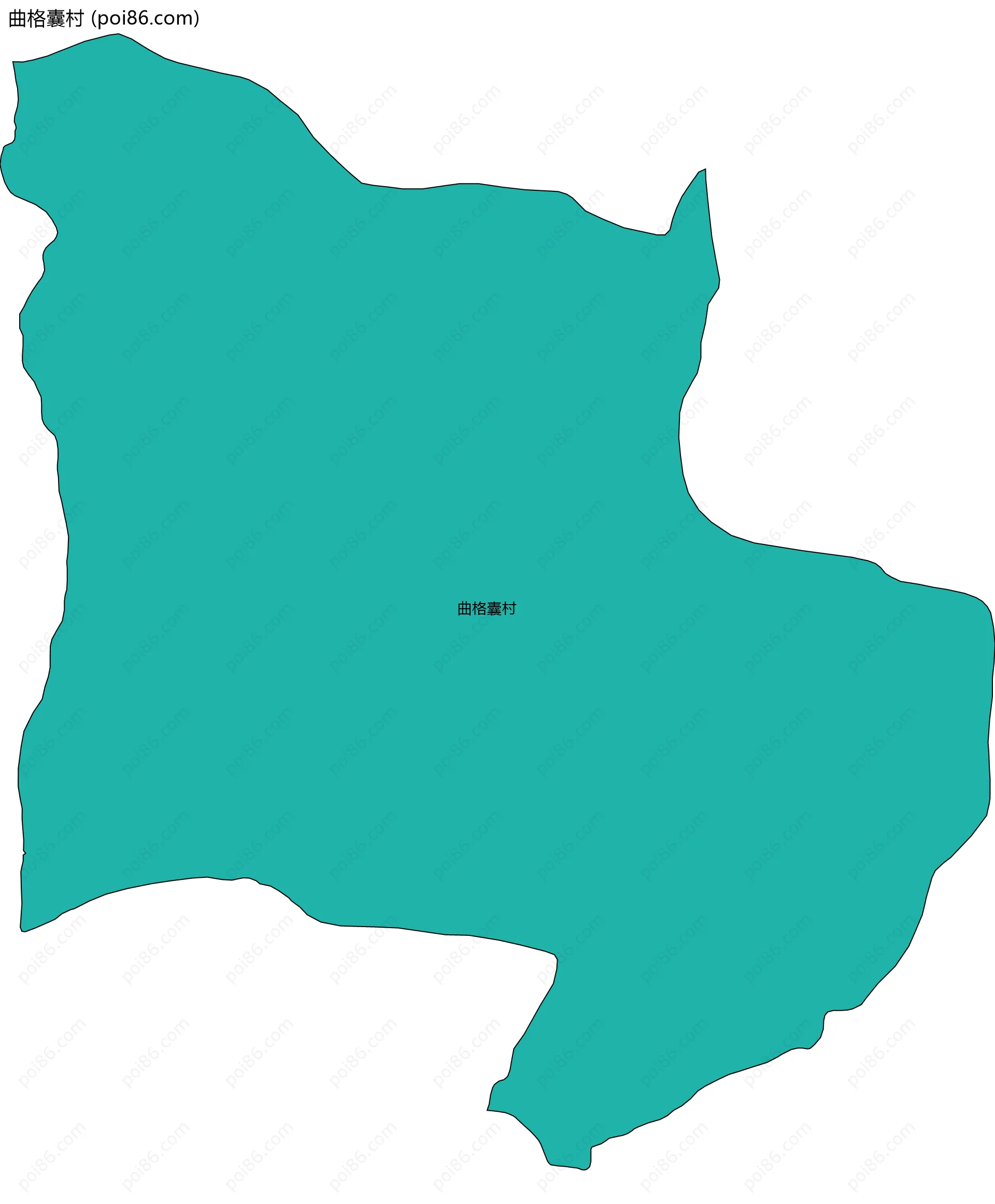 曲格囊村边界地图