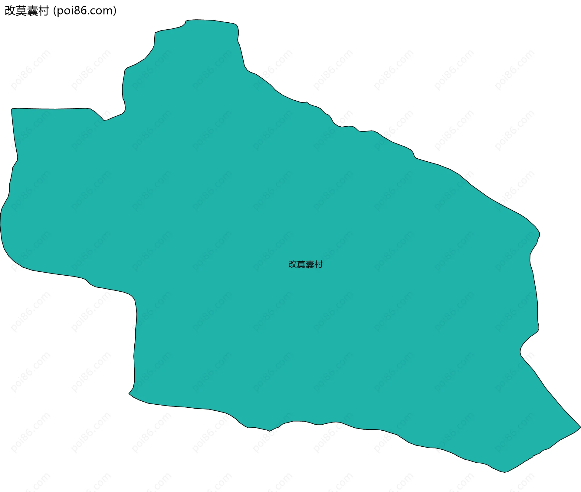 改莫囊村边界地图