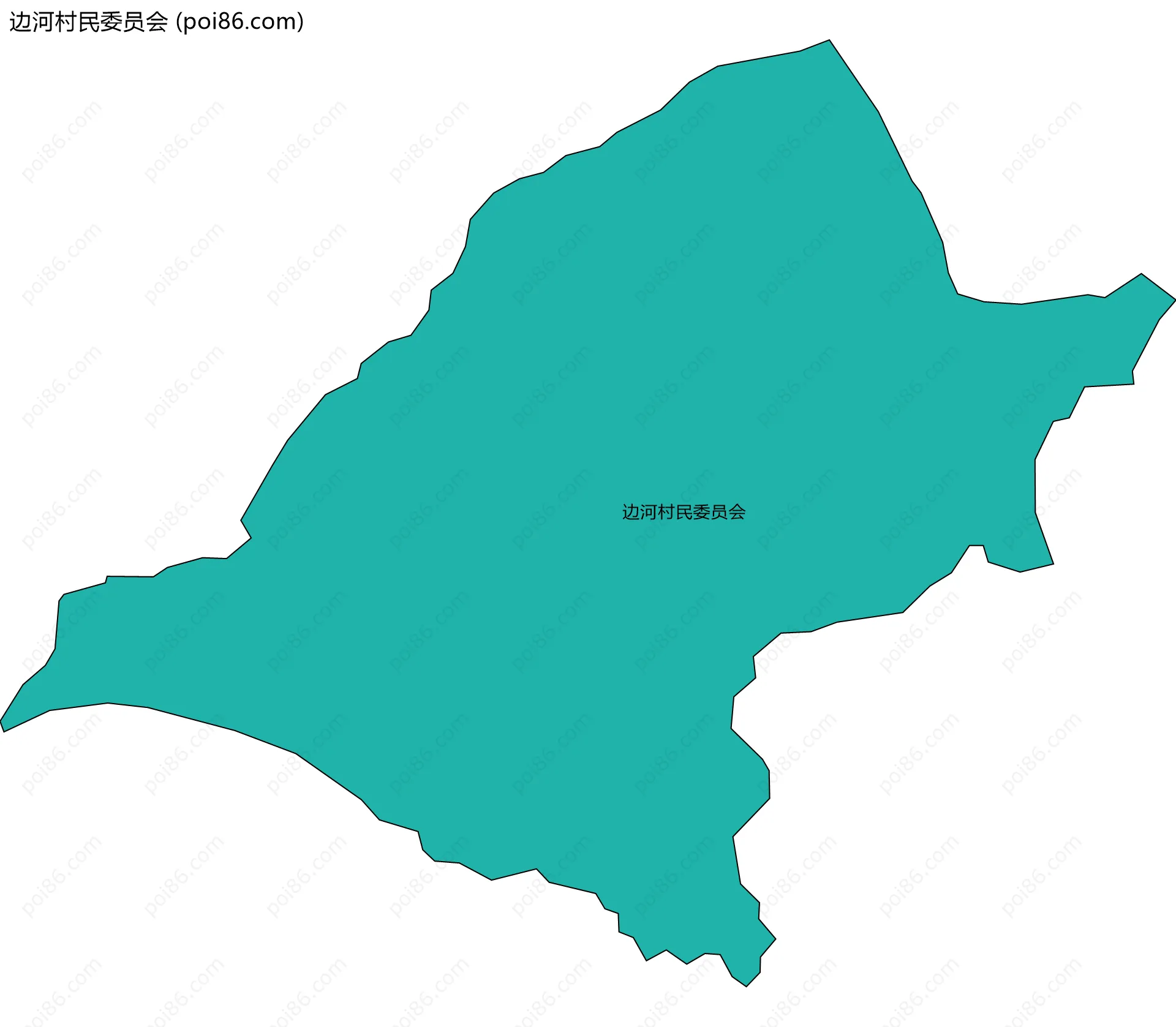 边河村民委员会边界地图