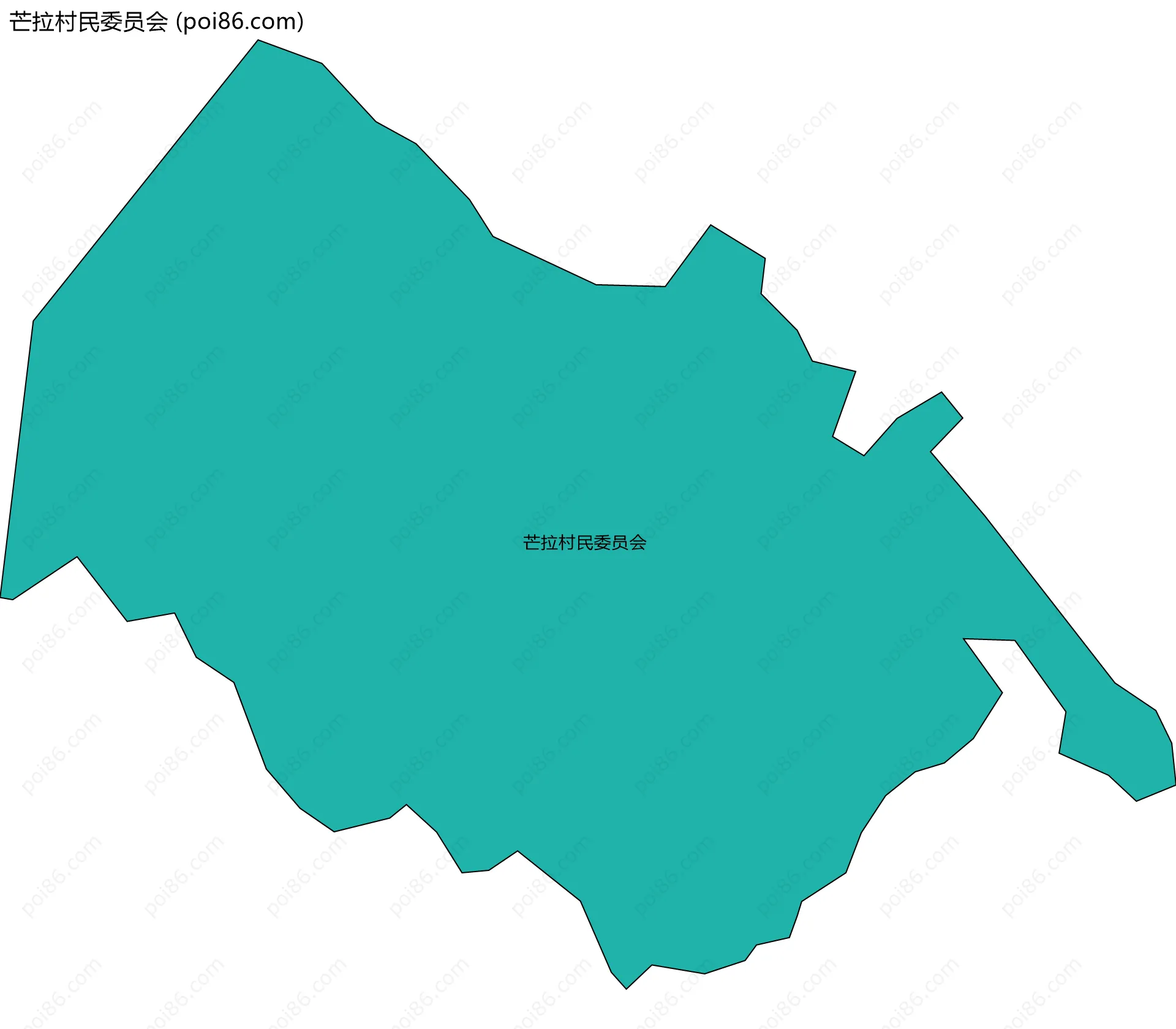 芒拉村民委员会边界地图