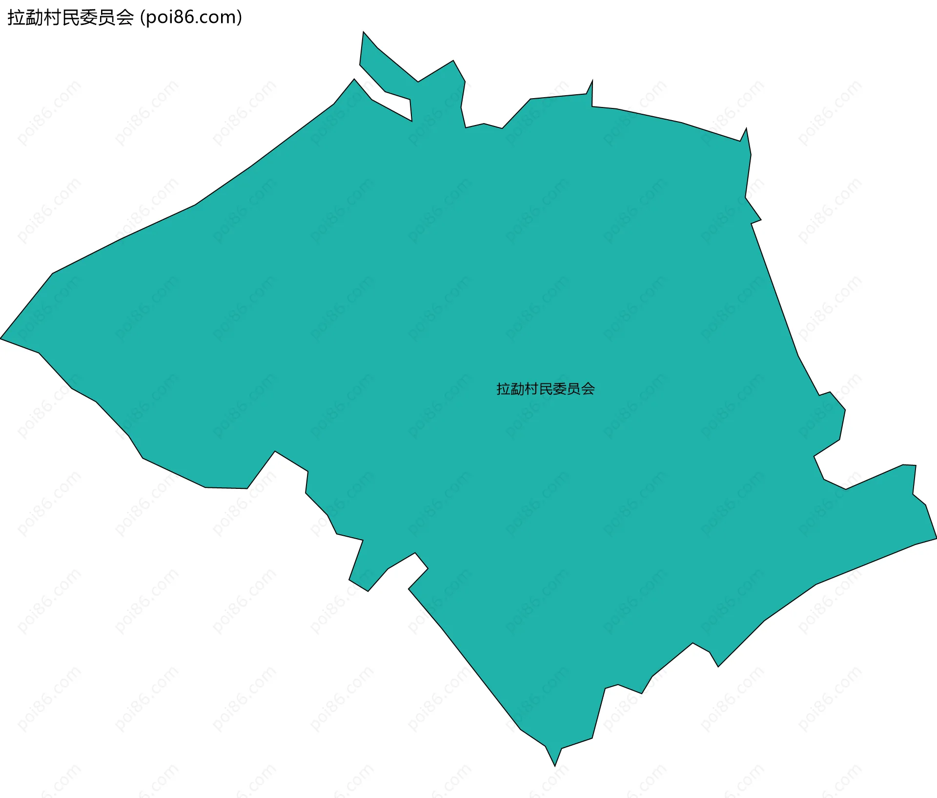 拉勐村民委员会边界地图