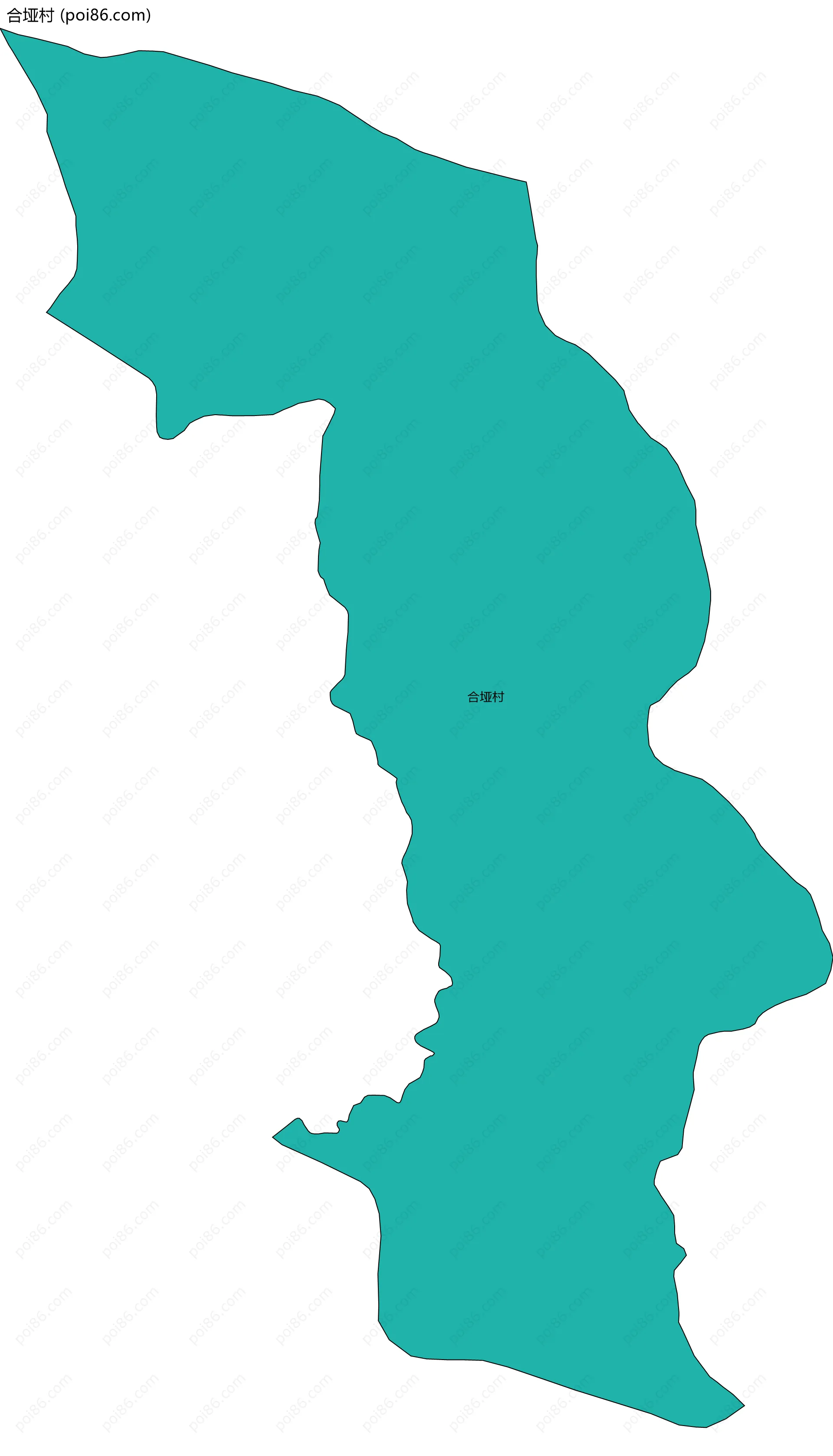合垭村边界地图