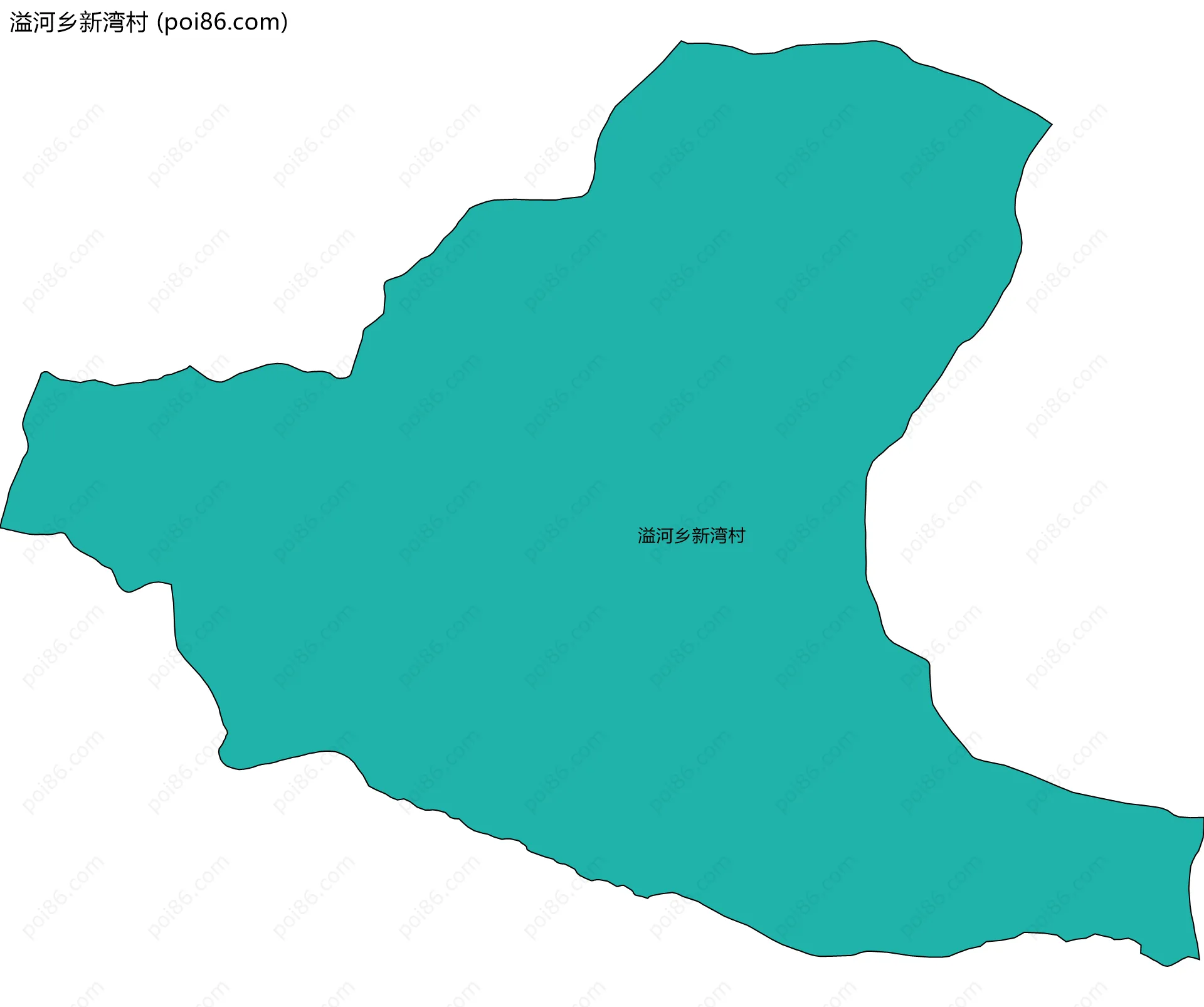 溢河乡新湾村边界地图