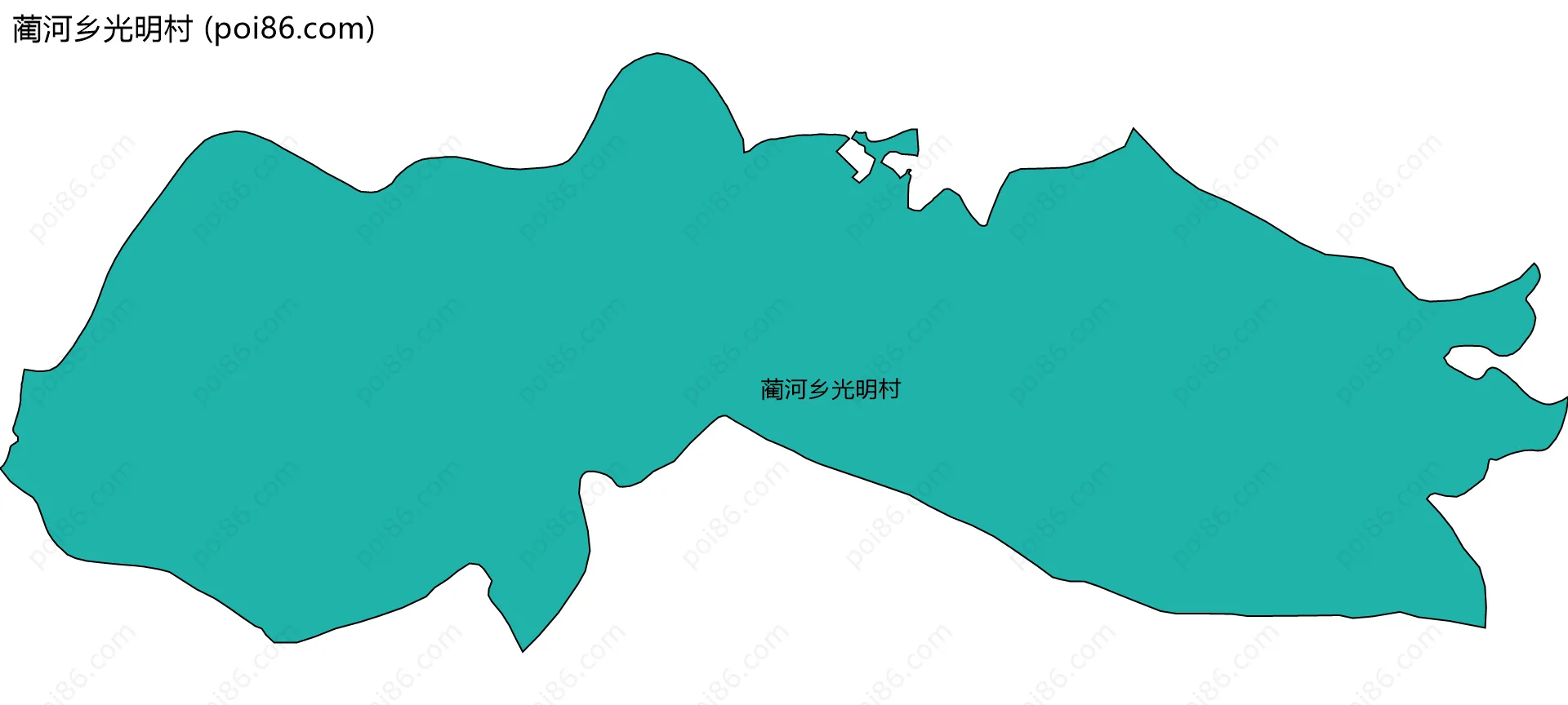 蔺河乡光明村边界地图