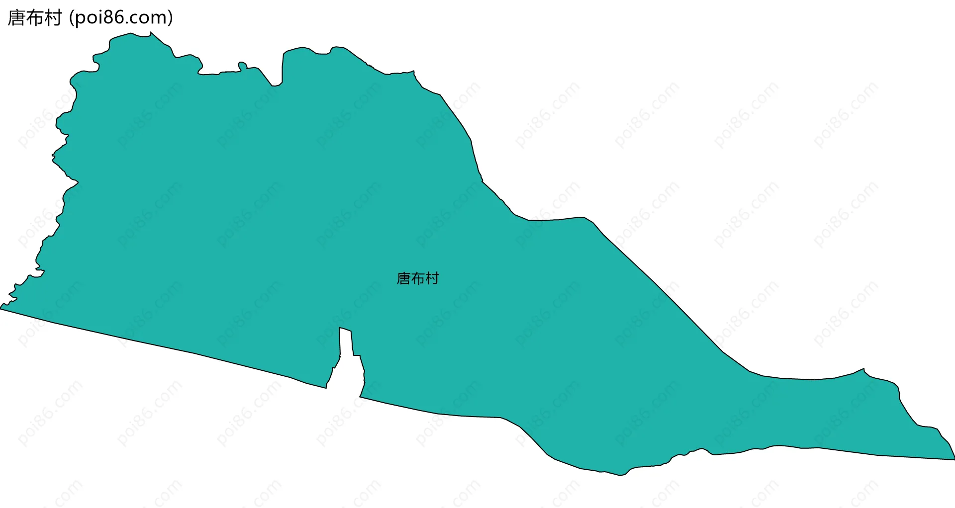 唐布村边界地图