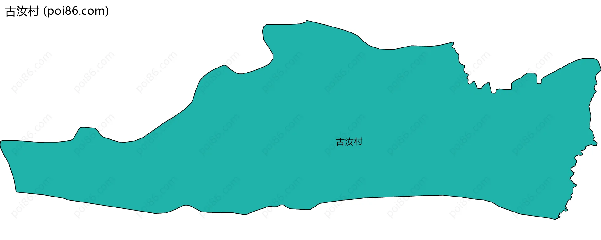 古汝村边界地图