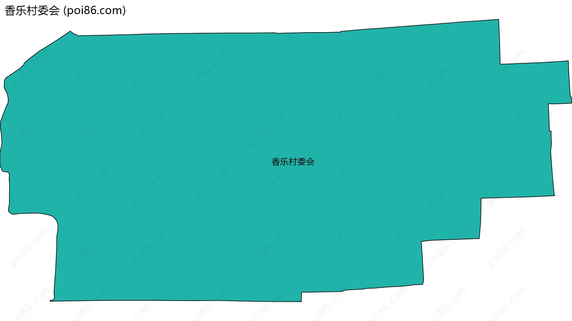 香乐村委会边界地图