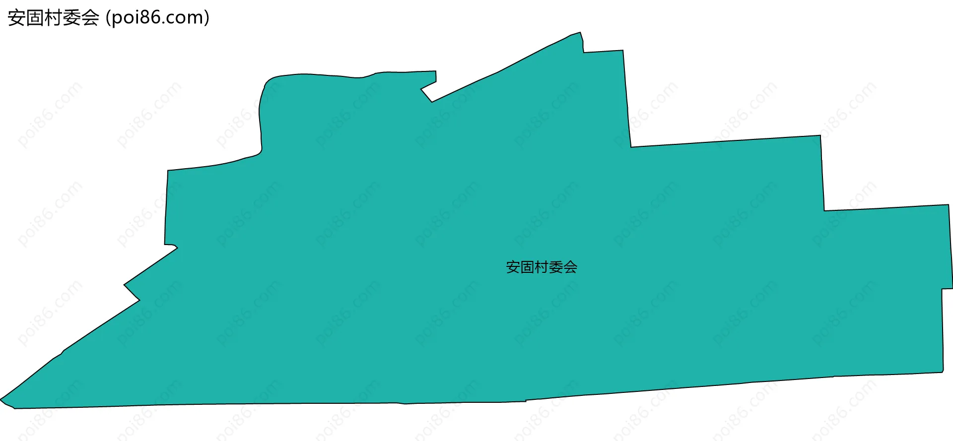 安固村委会边界地图