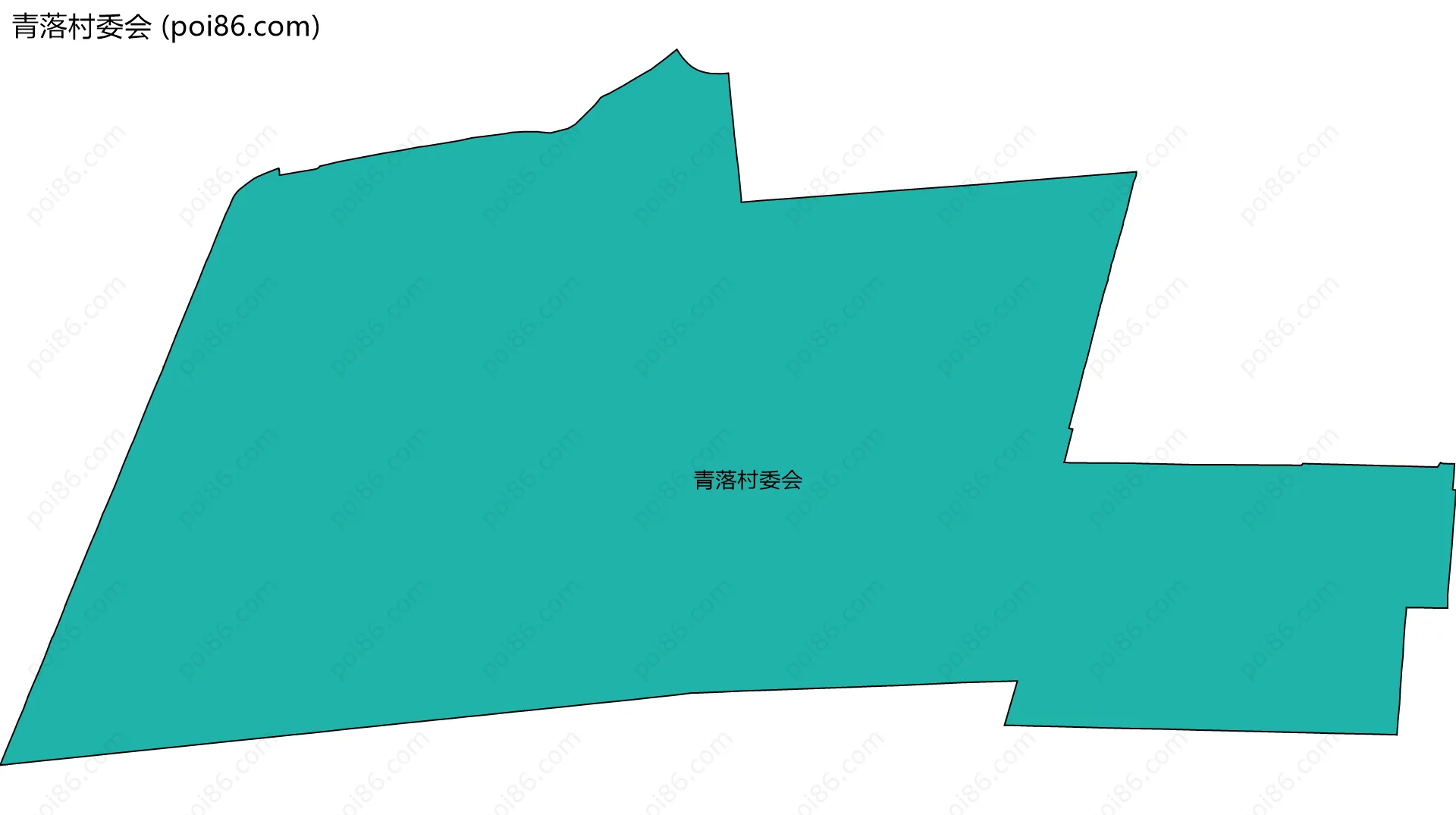 青落村委会边界地图