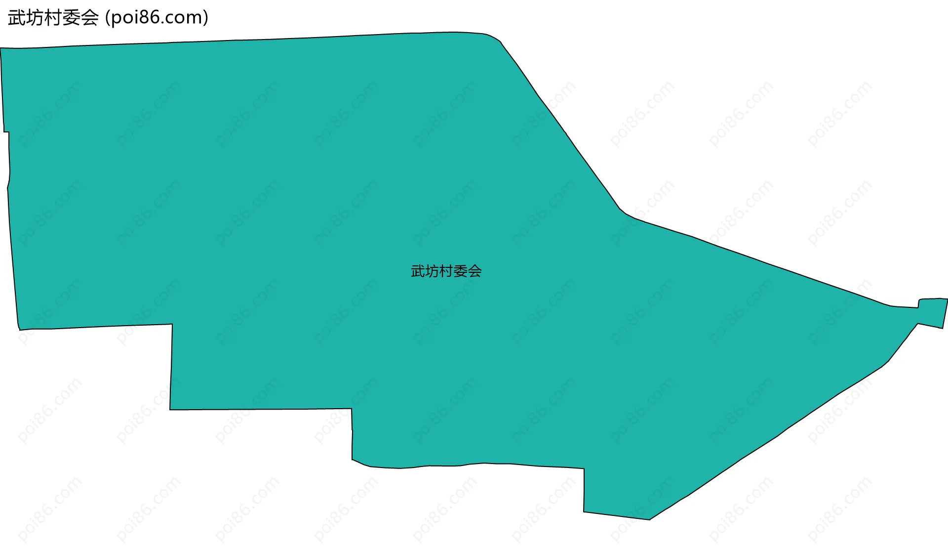 武坊村委会边界地图
