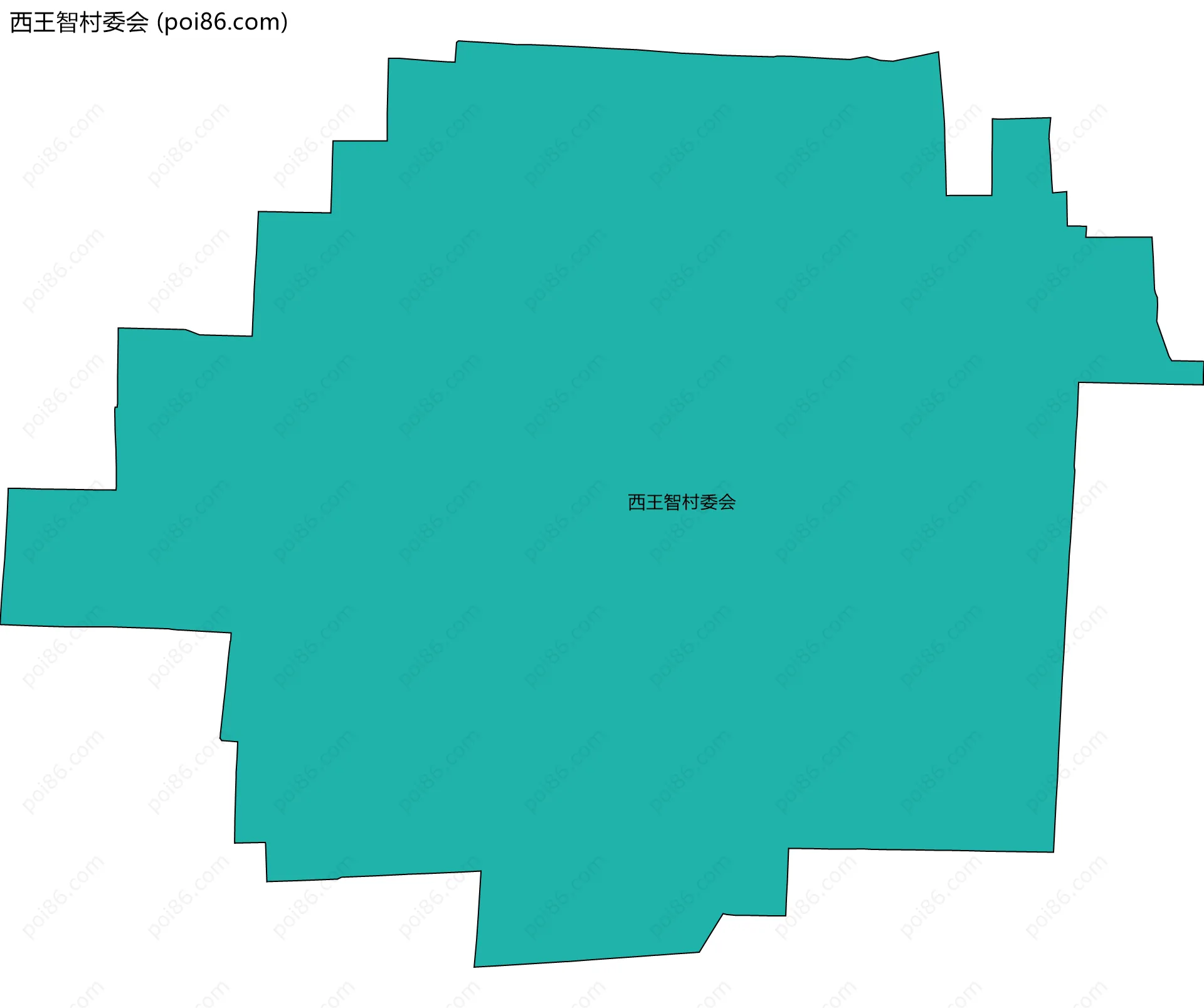 西王智村委会边界地图