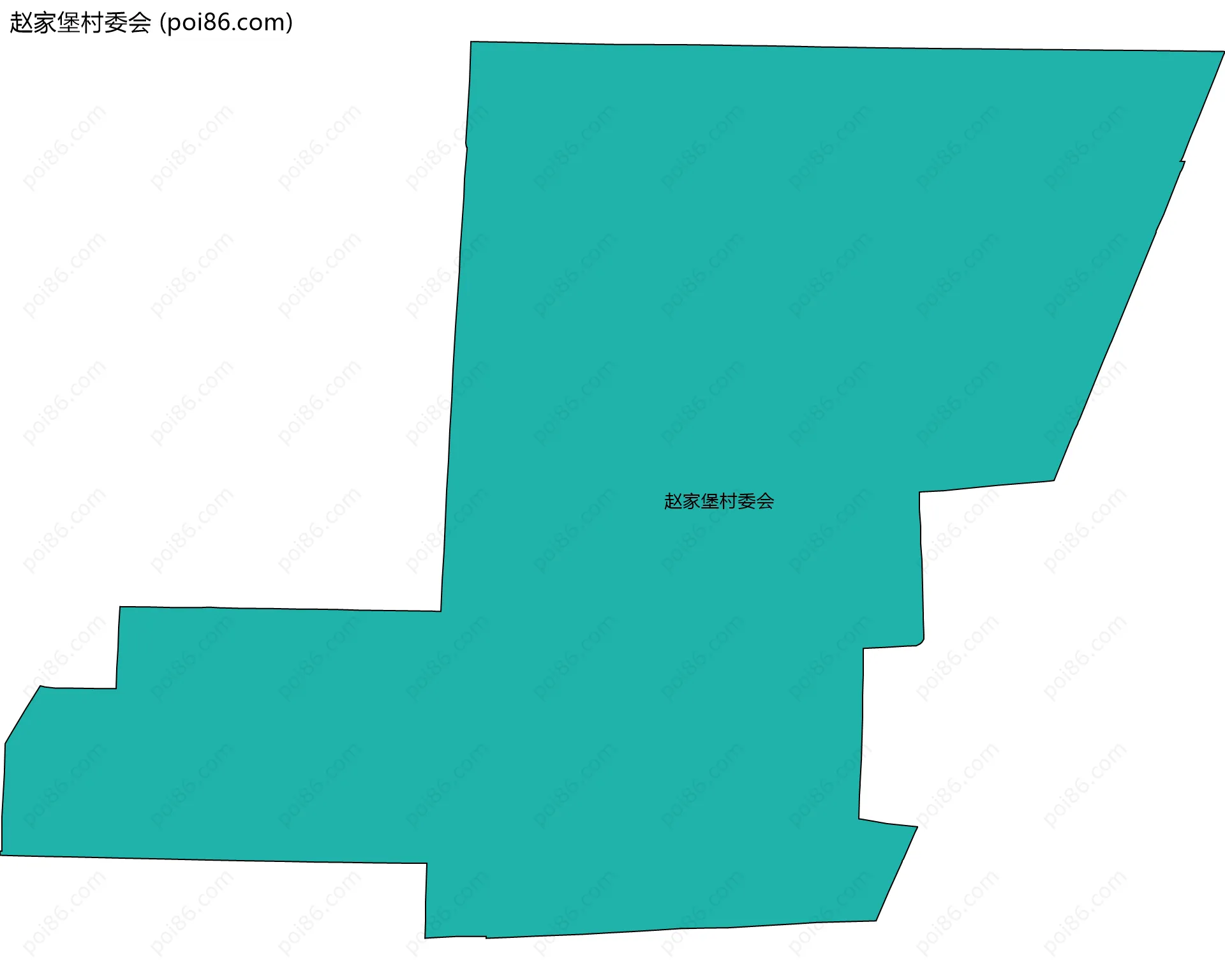 赵家堡村委会边界地图