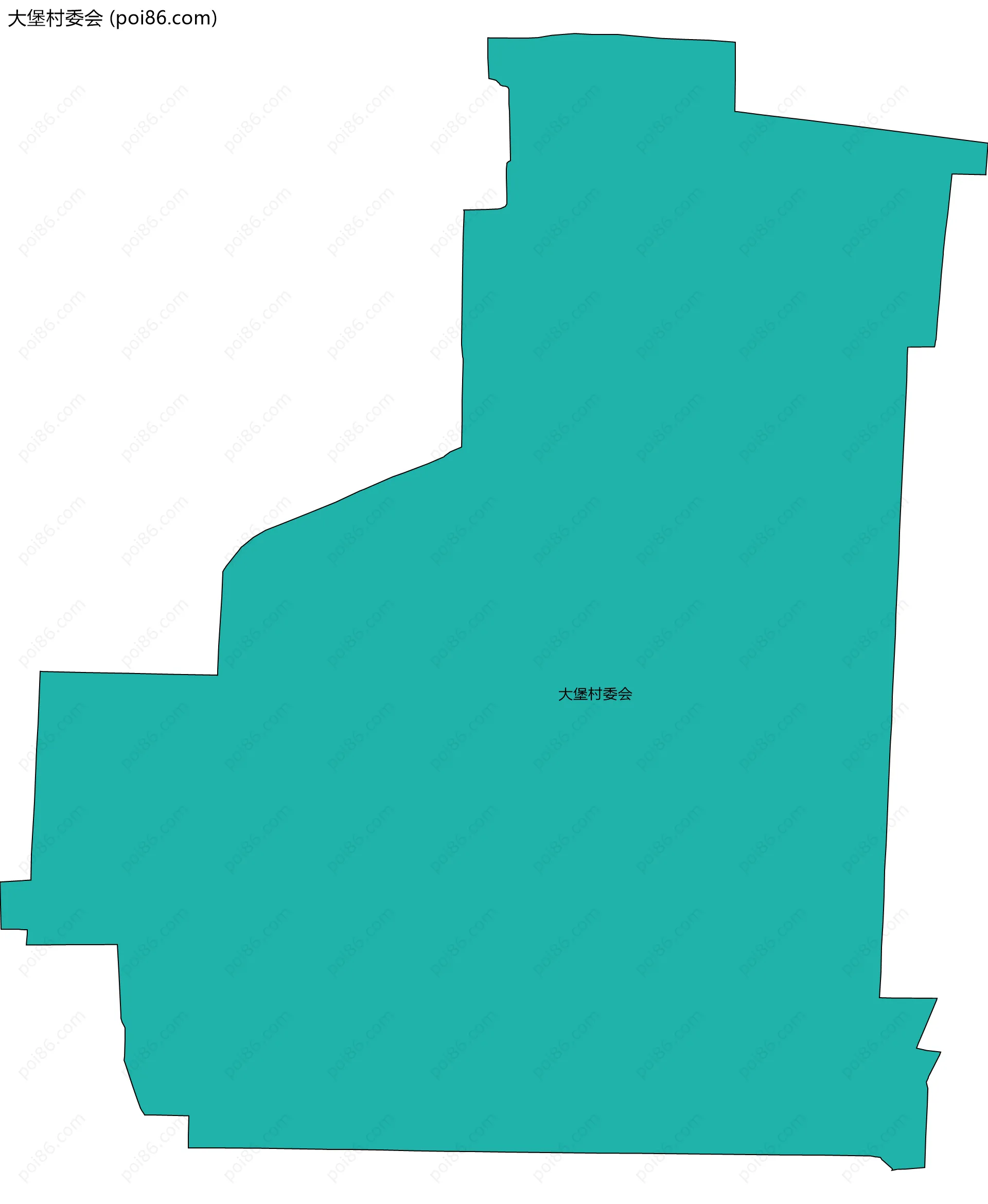 大堡村委会边界地图