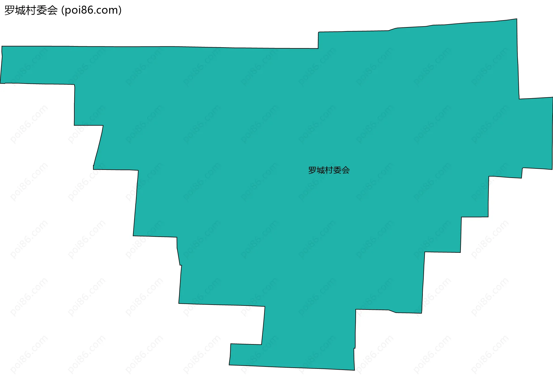 罗城村委会边界地图