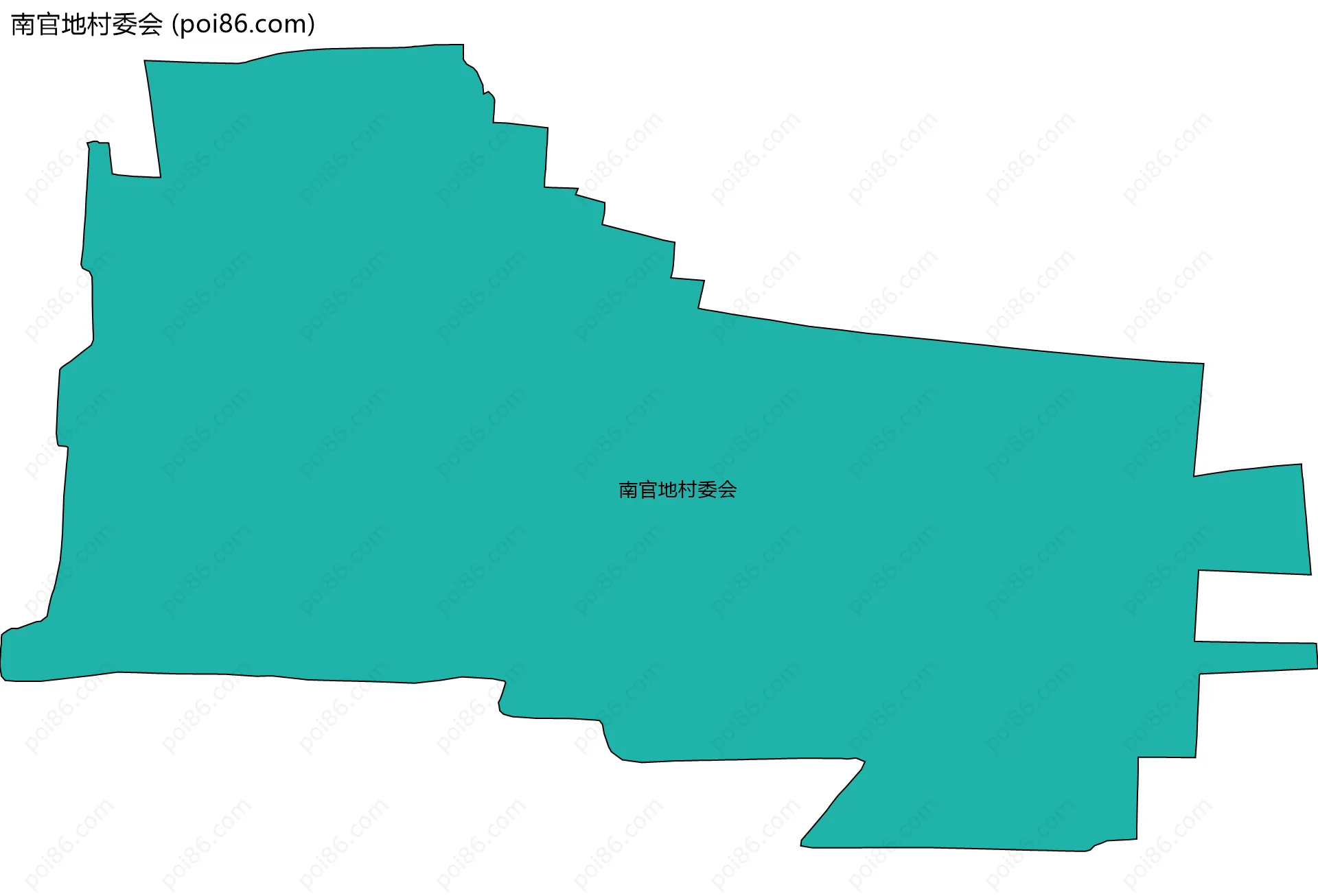 南官地村委会边界地图