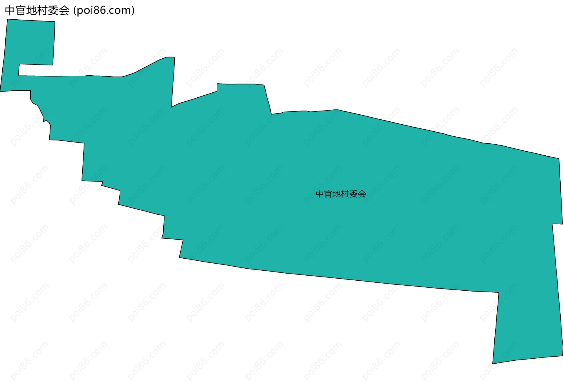 中官地村委会边界地图