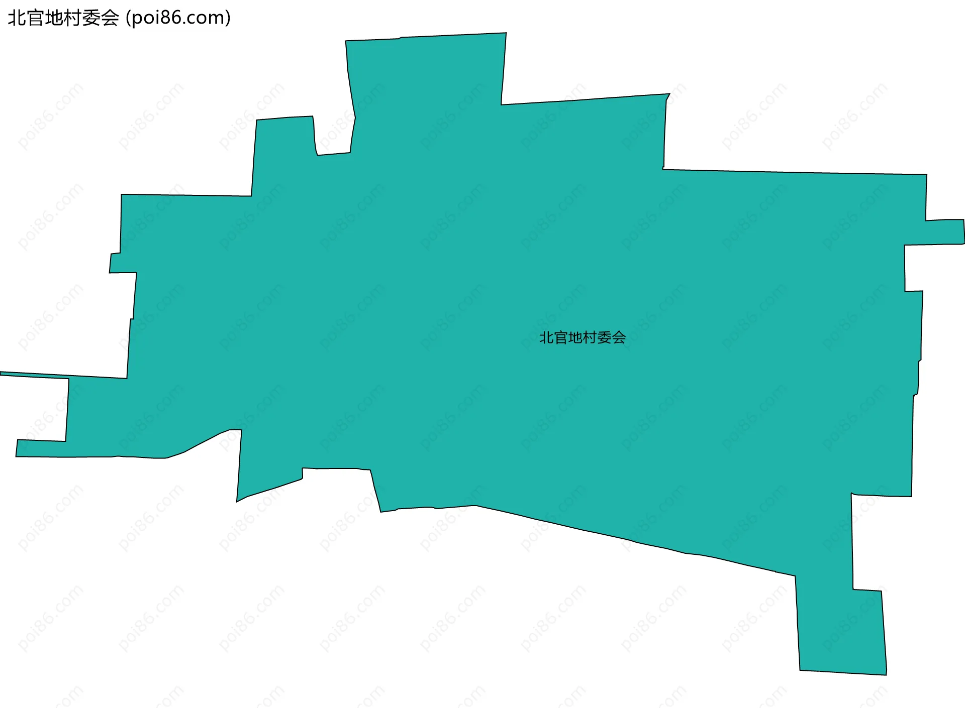 北官地村委会边界地图