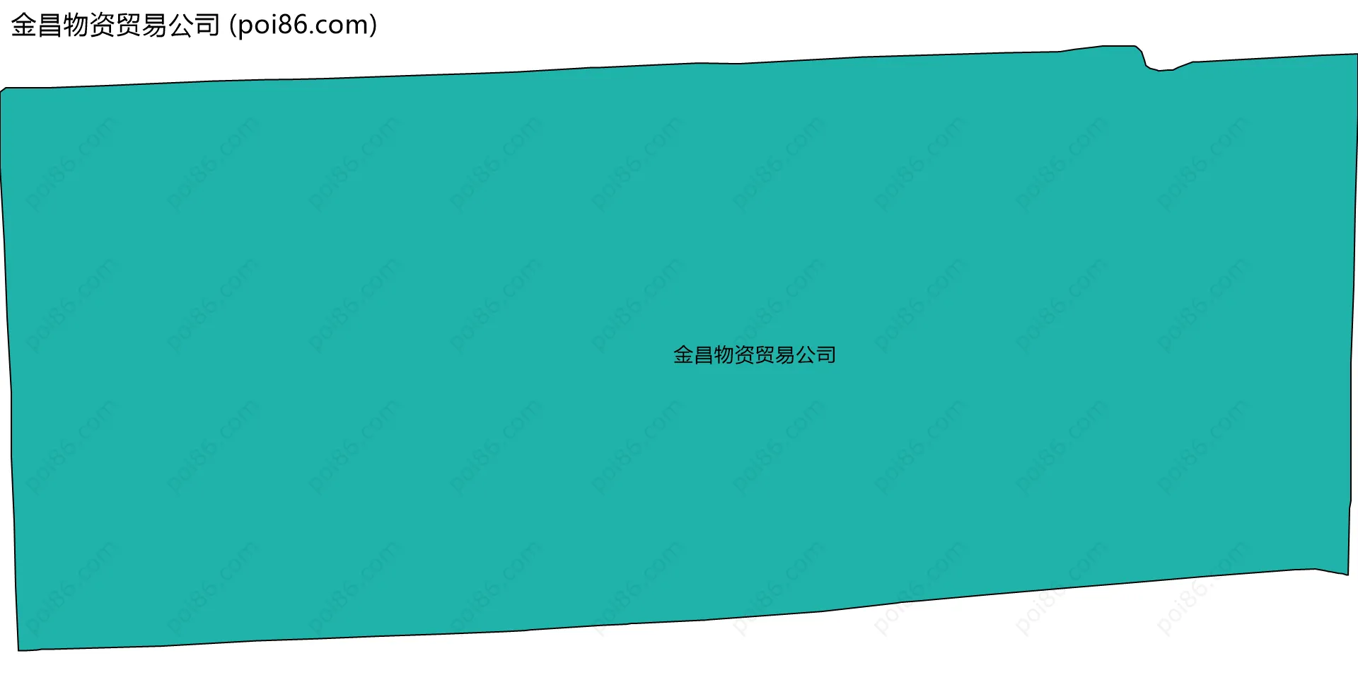 金昌物资贸易公司边界地图