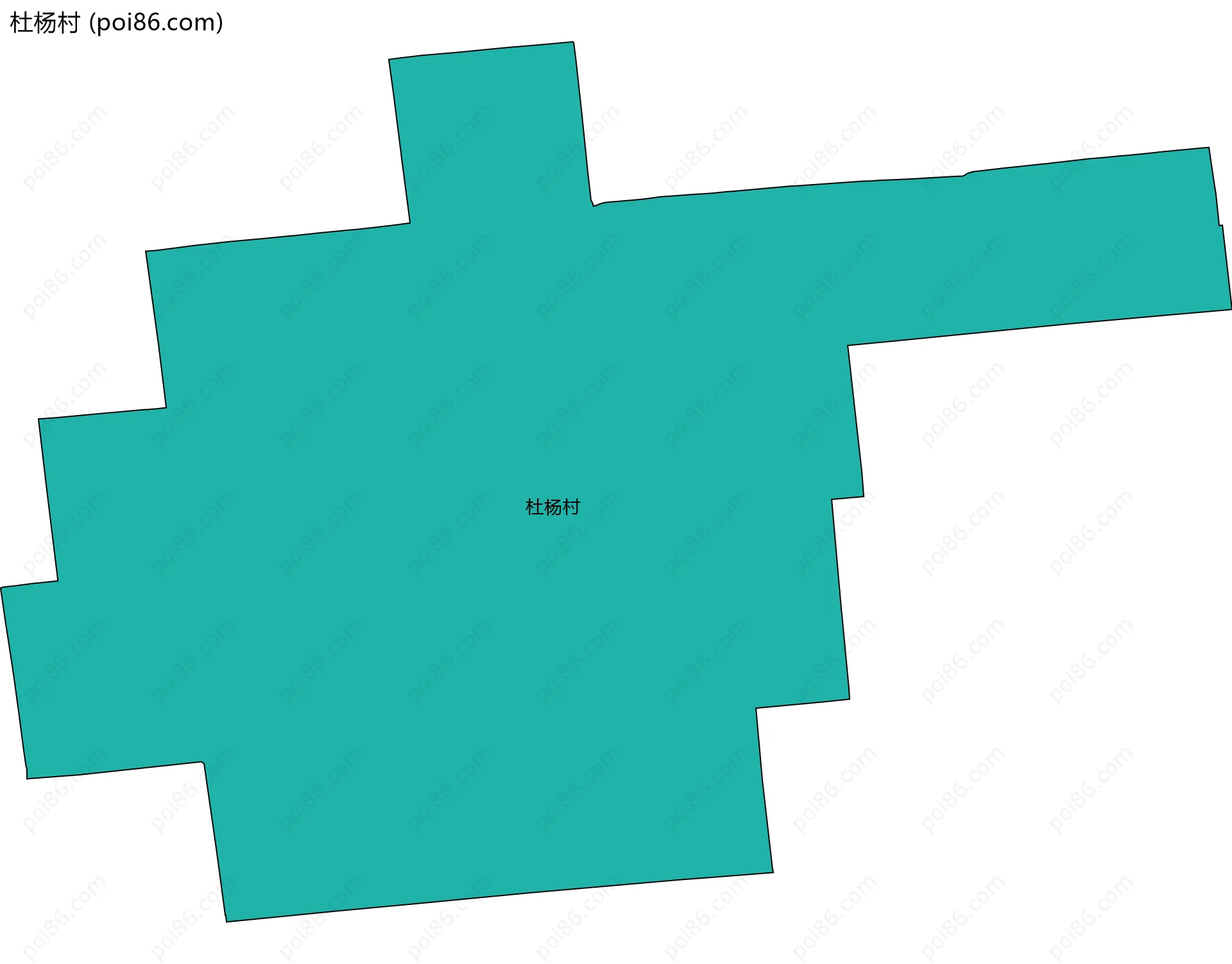 杜杨村边界地图