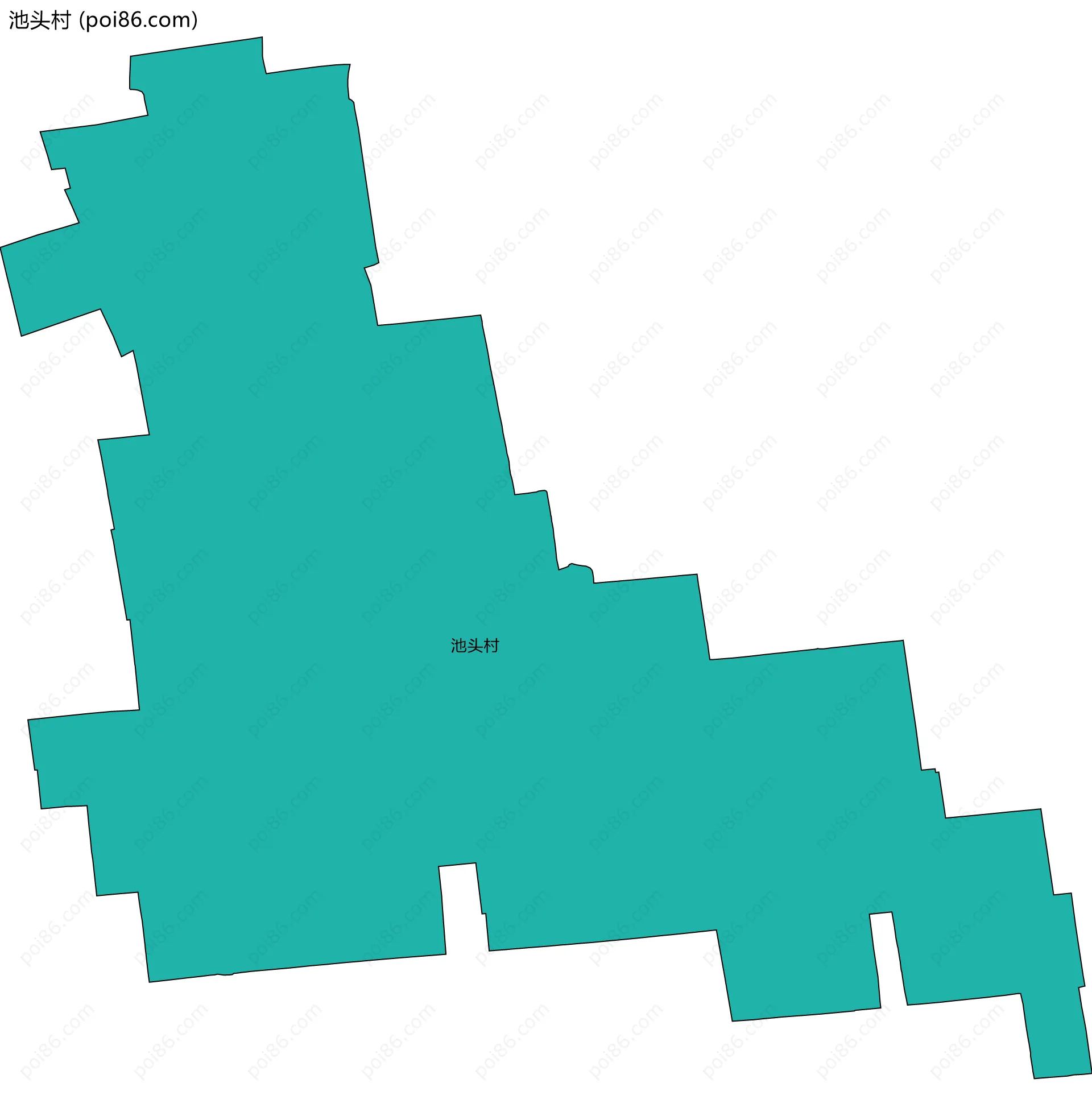 池头村边界地图