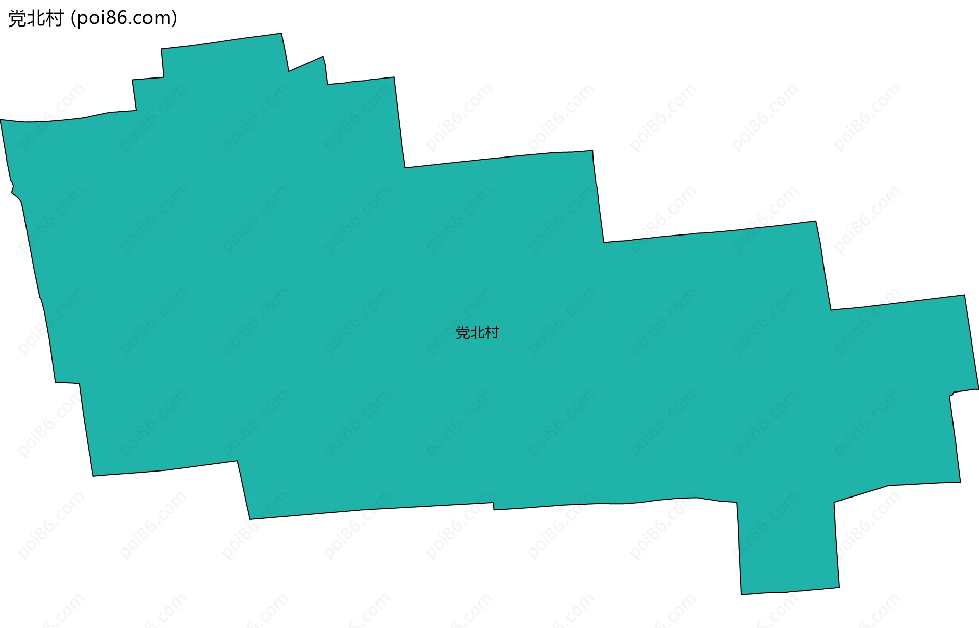 党北村边界地图