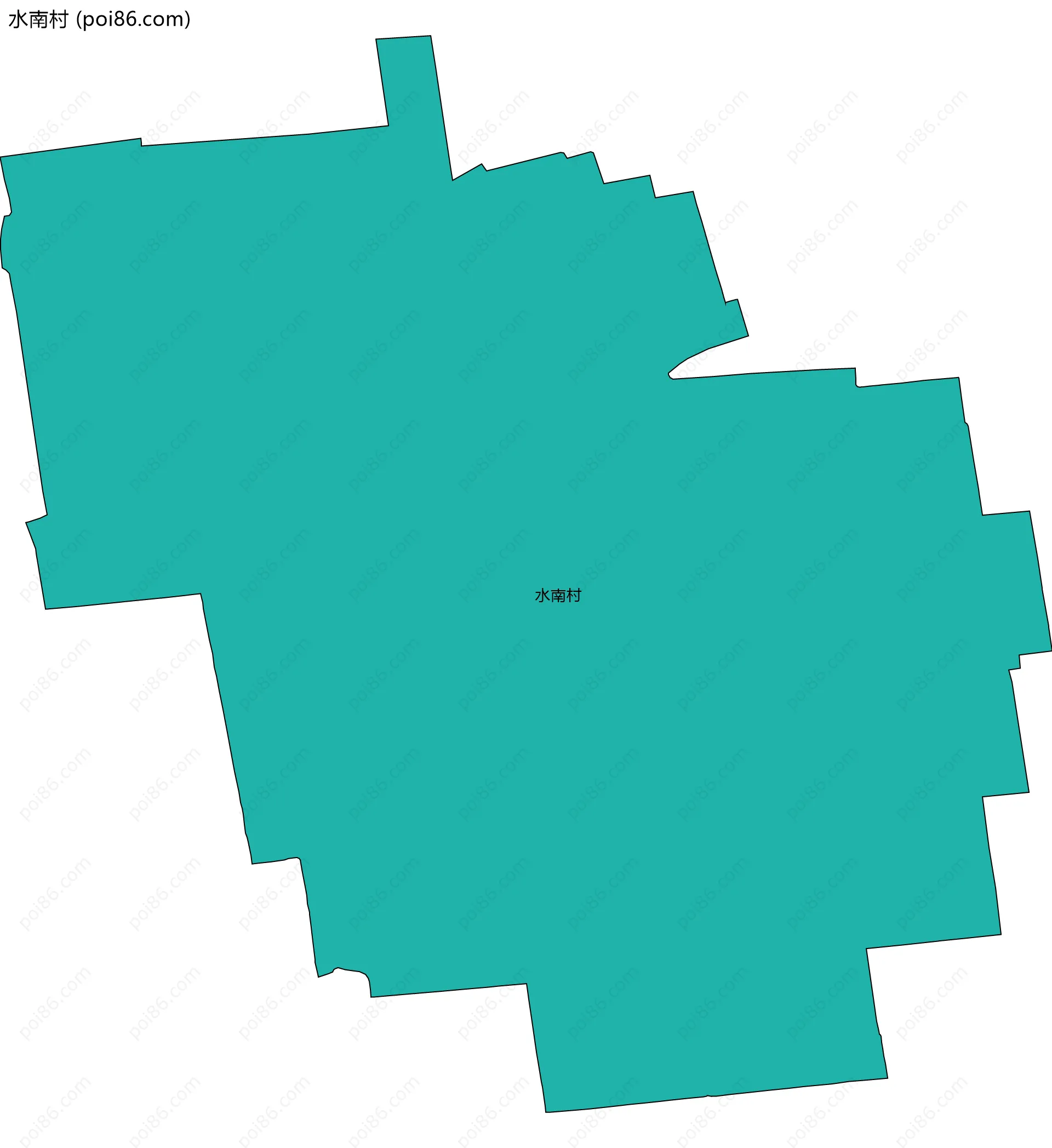 水南村边界地图