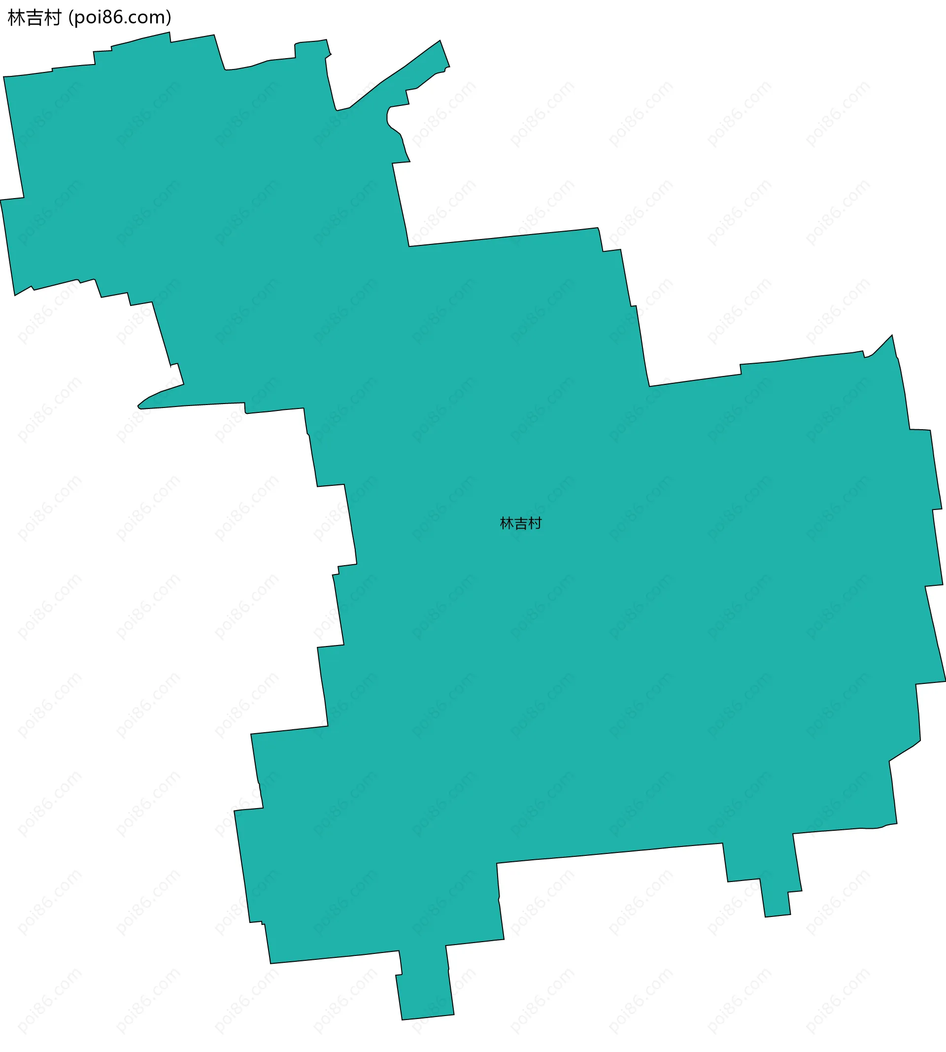 林吉村边界地图