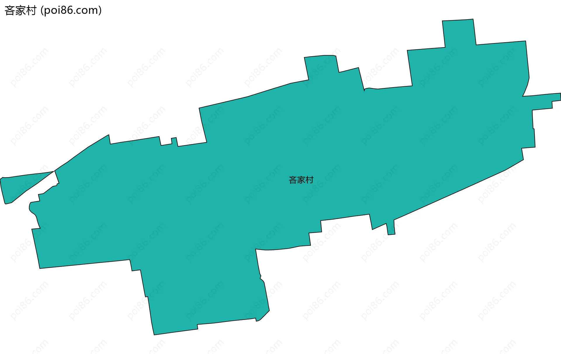 吝家村边界地图