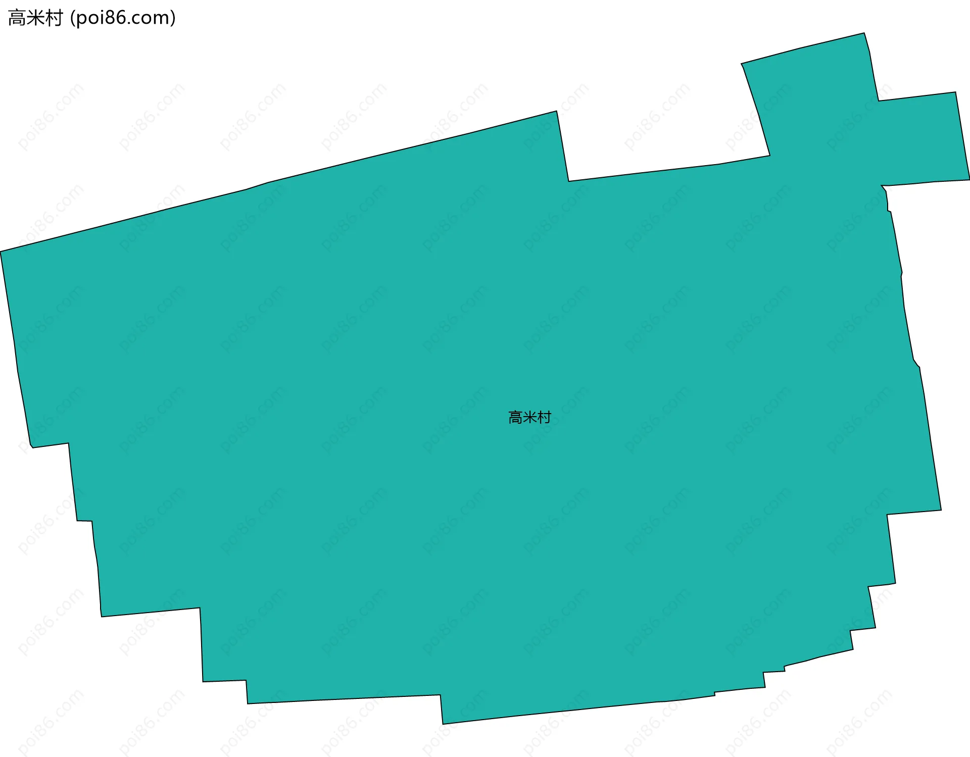 高米村边界地图