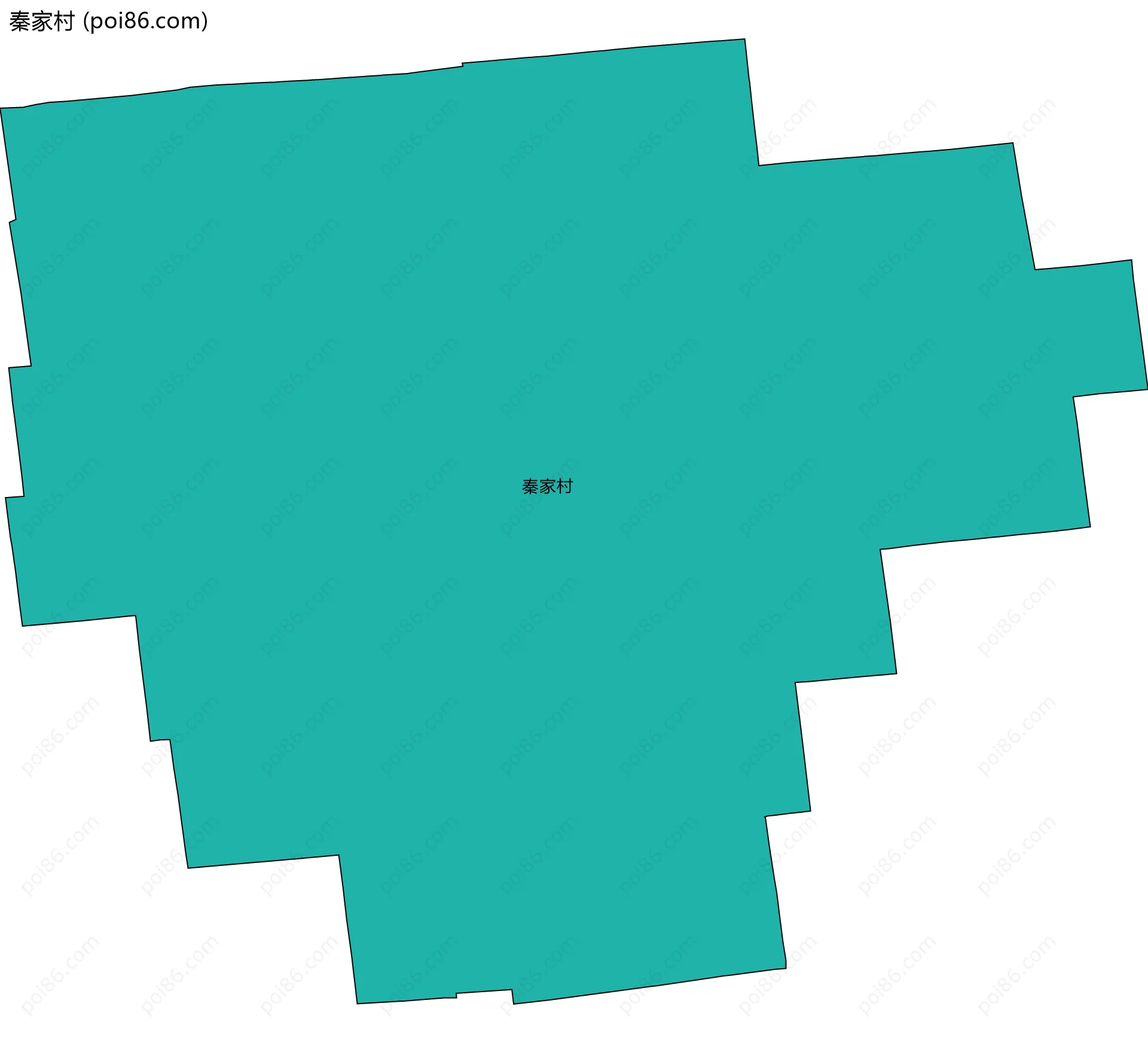 秦家村边界地图