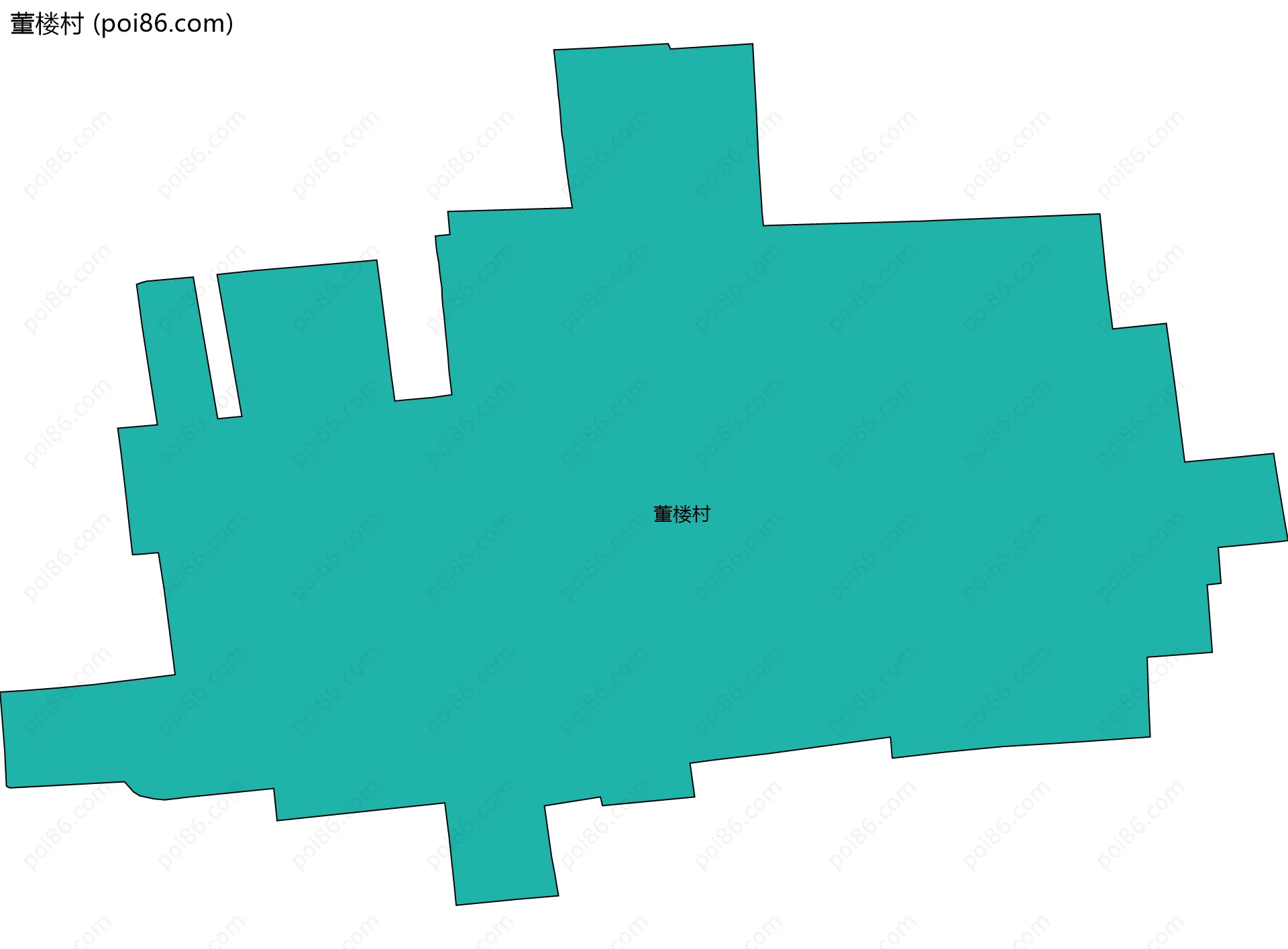 董楼村边界地图
