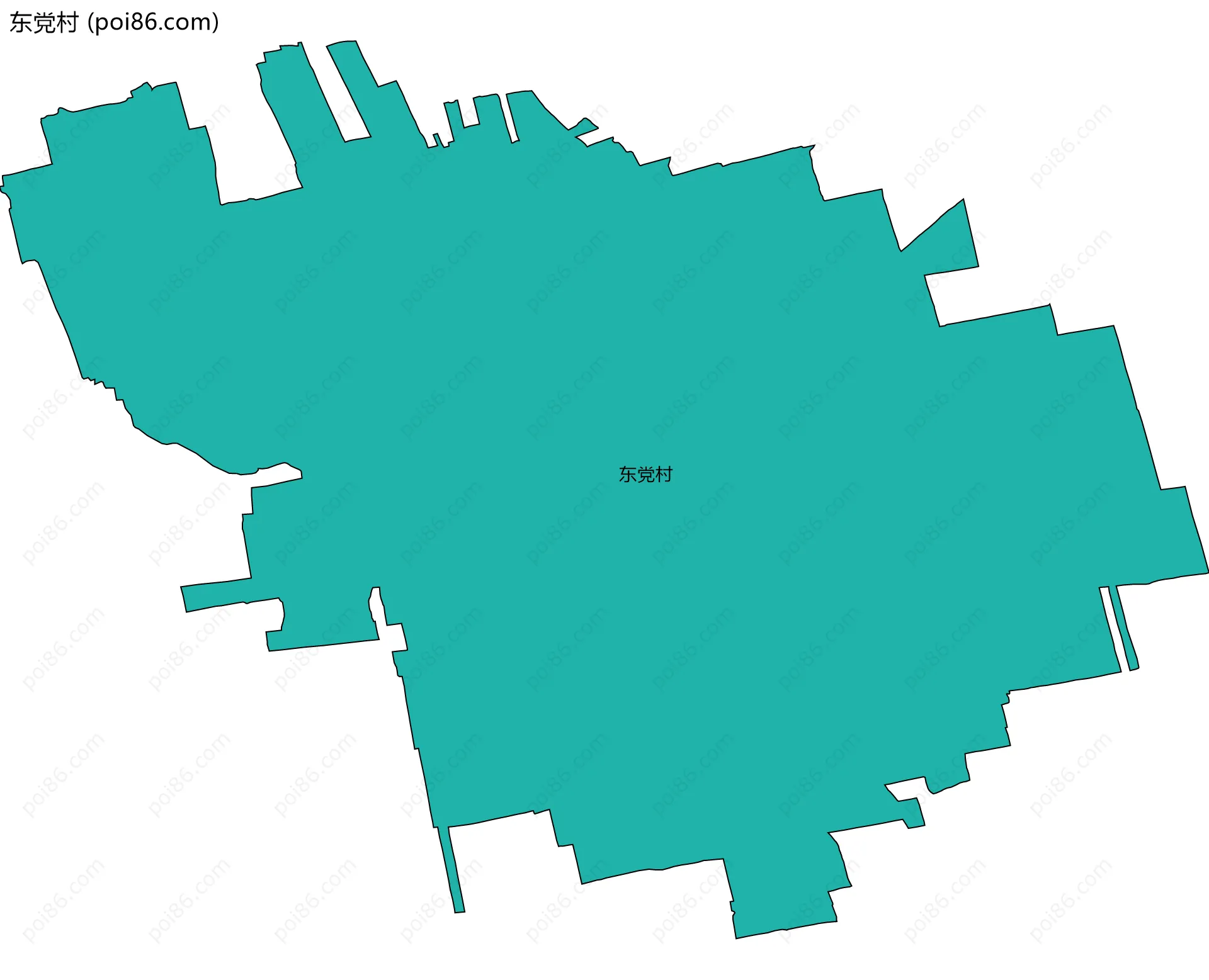 东党村边界地图