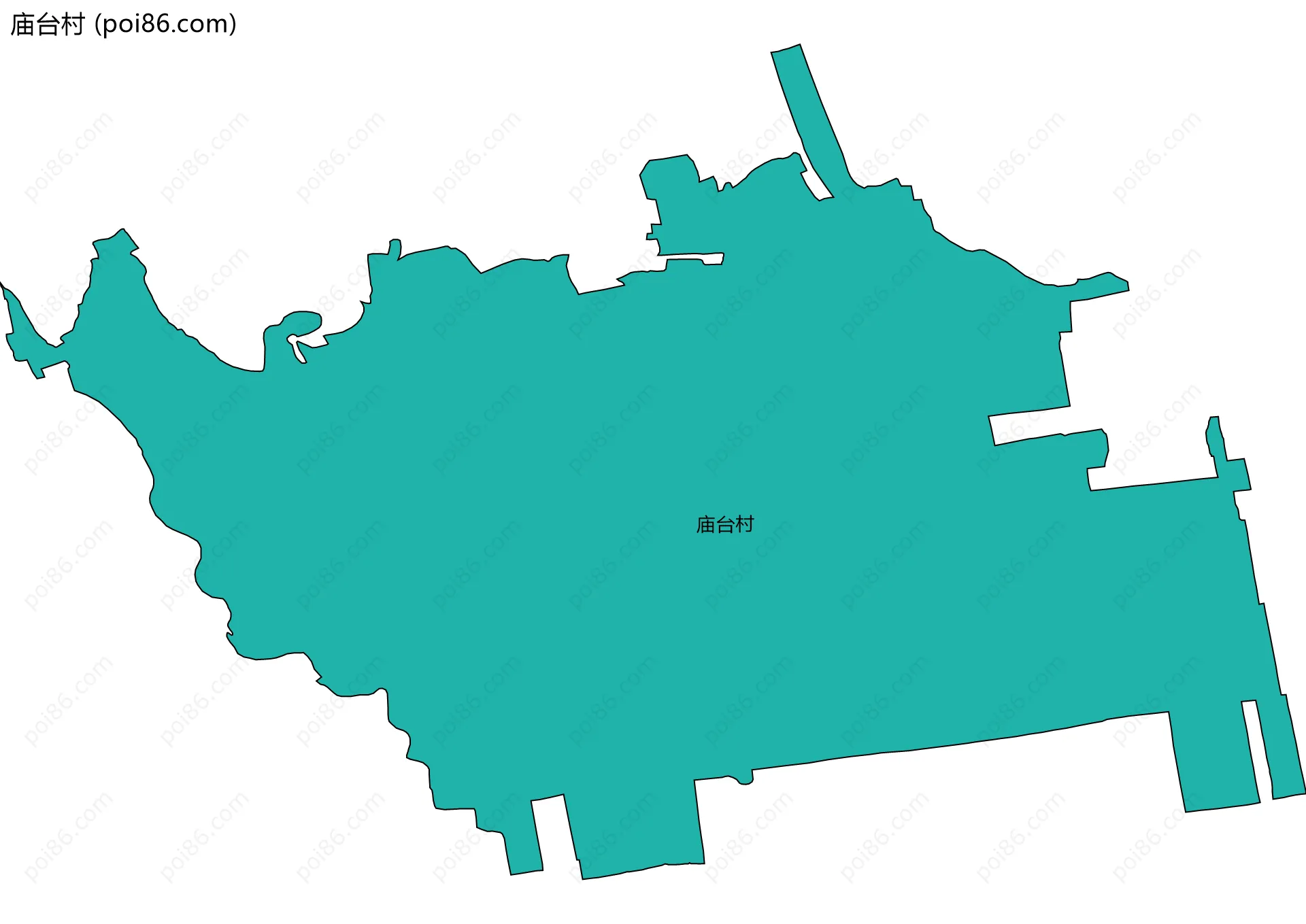 庙台村边界地图