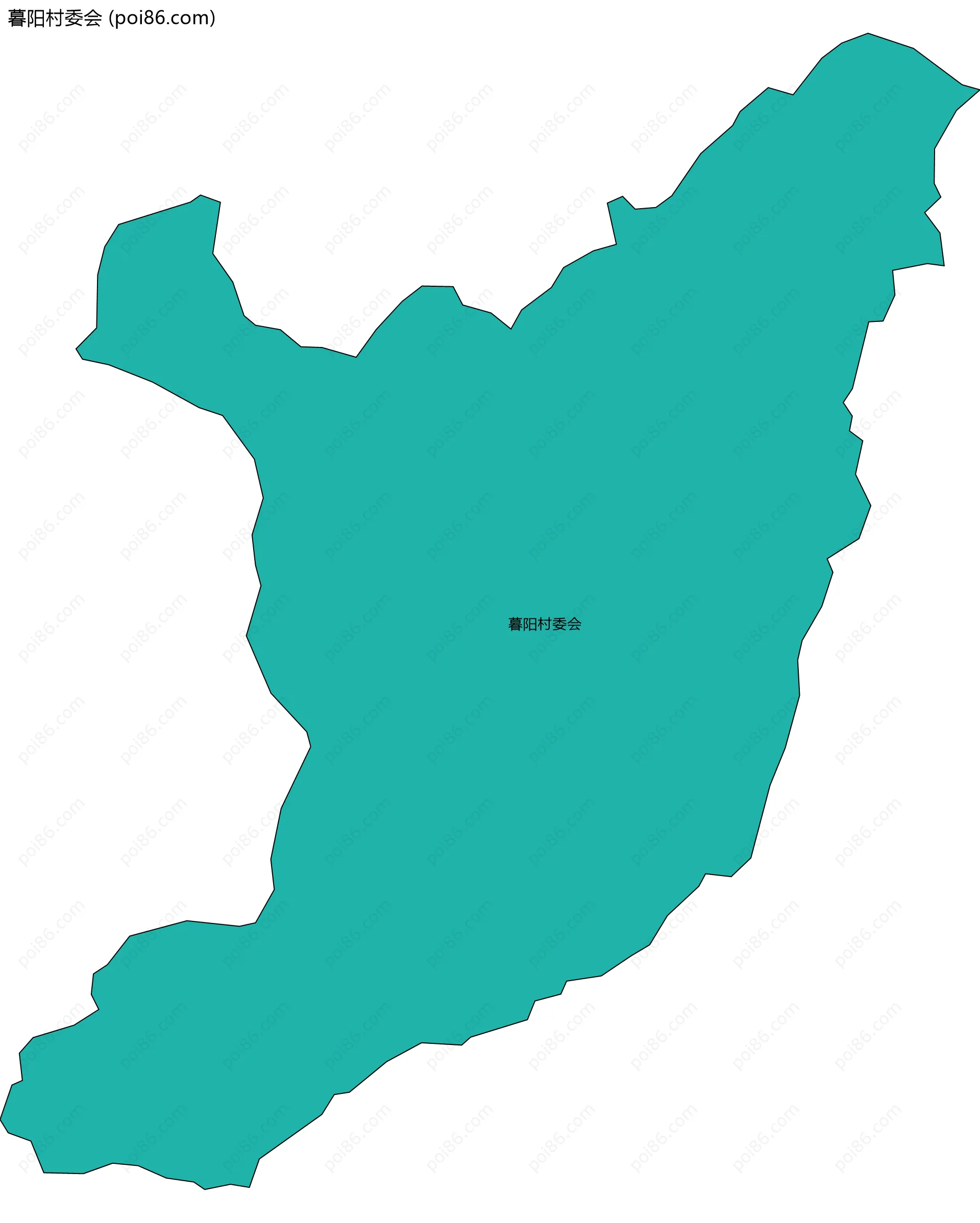 暮阳村委会边界地图